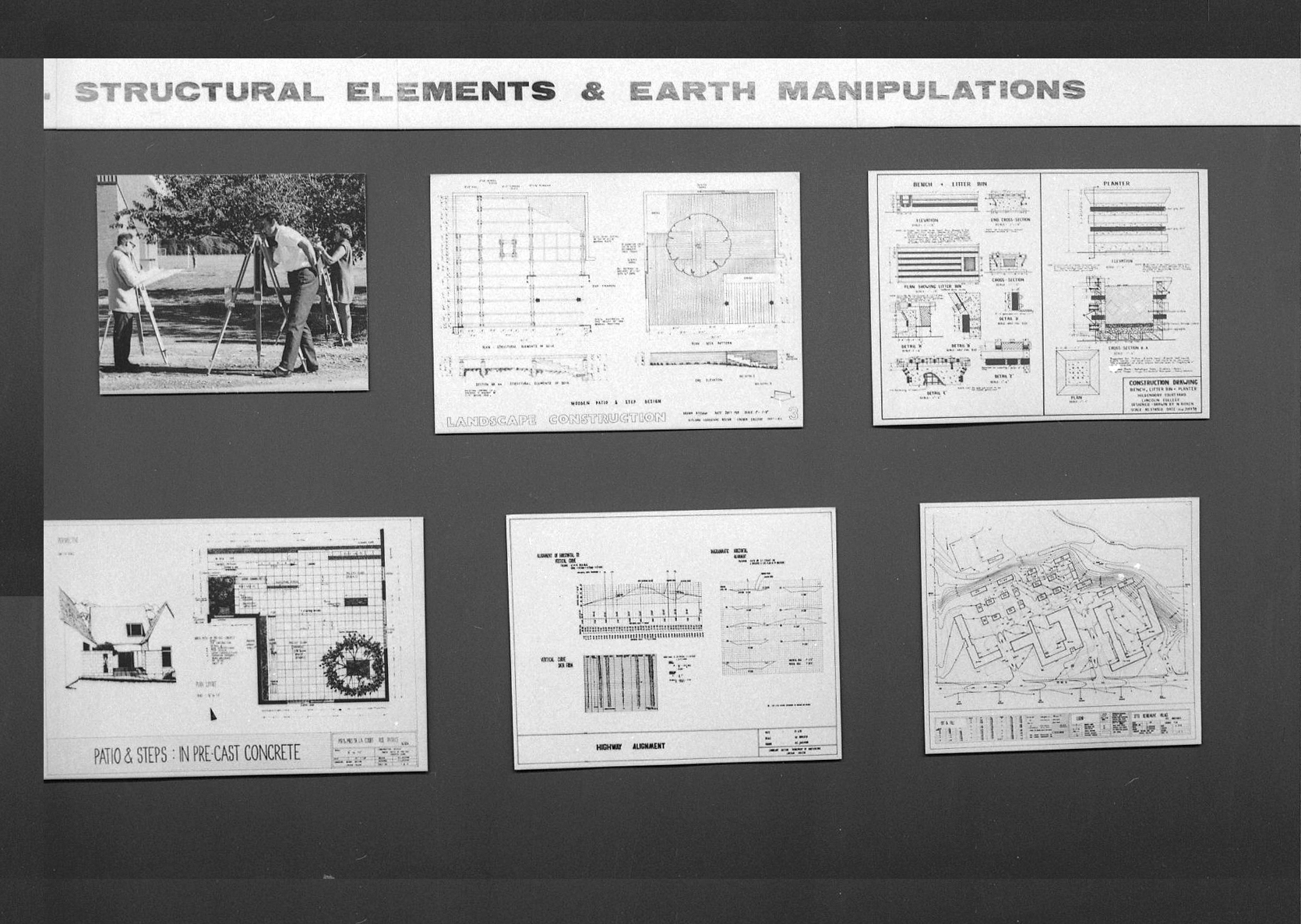 1972 Landscape Architecture Students Display in Building Centre 03