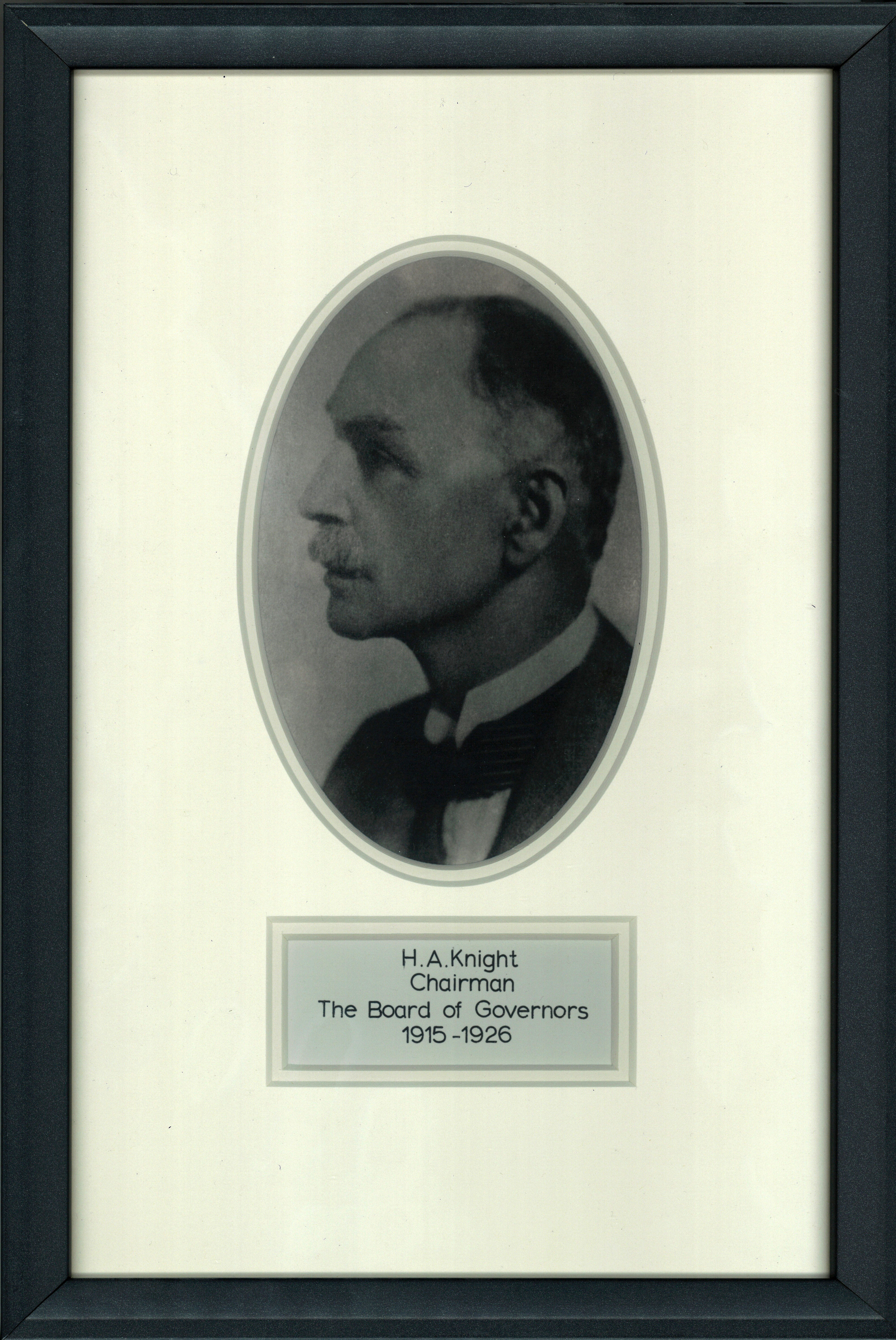 H. A. Knight Chairman The Board of Governors 1915-1926