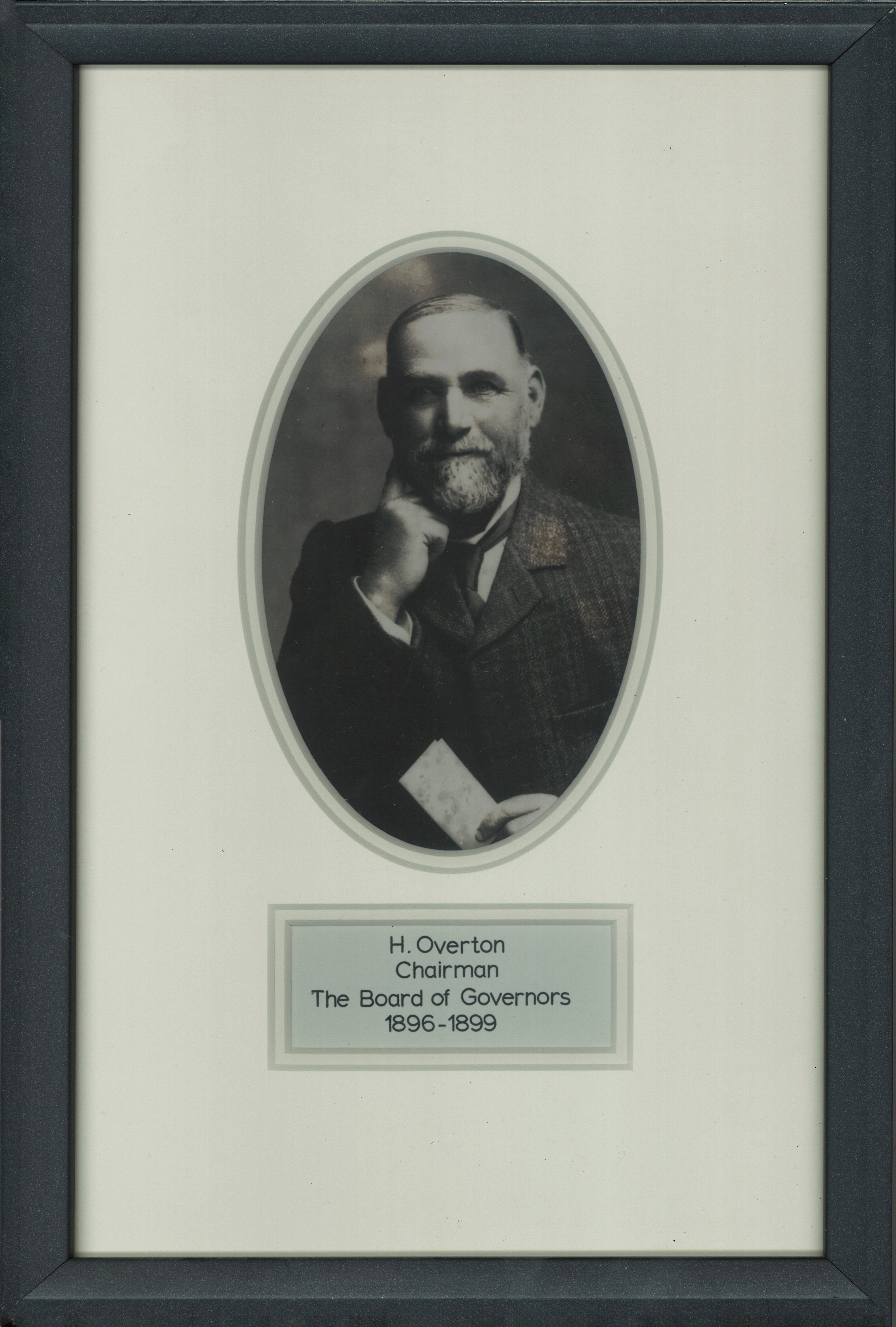 H. Overton Chairman The Board of Governors 1896-1899