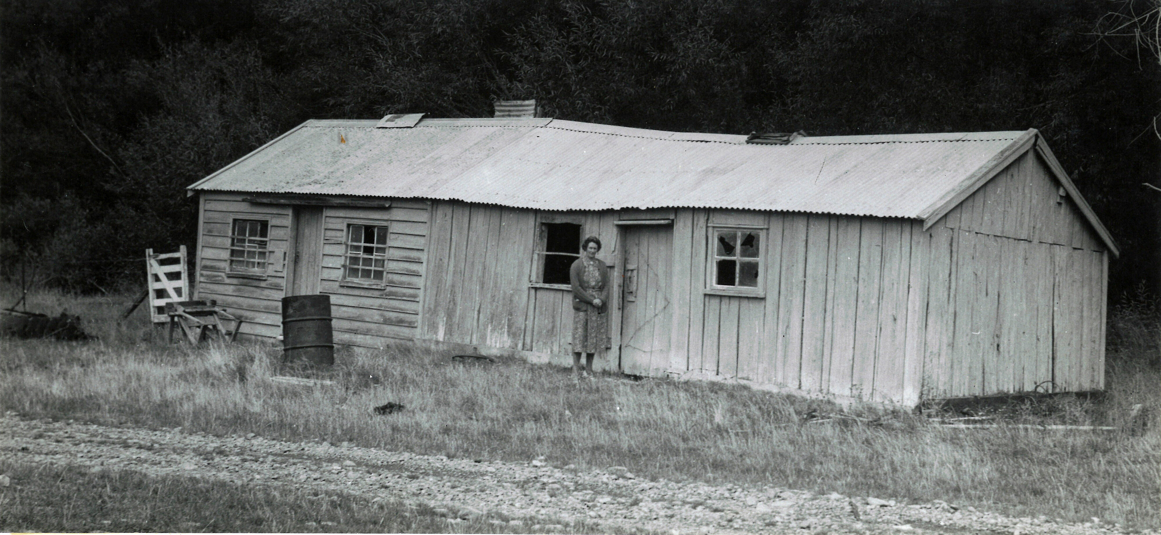 56 The old pit-sawn original cook-house and quarters at Mesopotamia