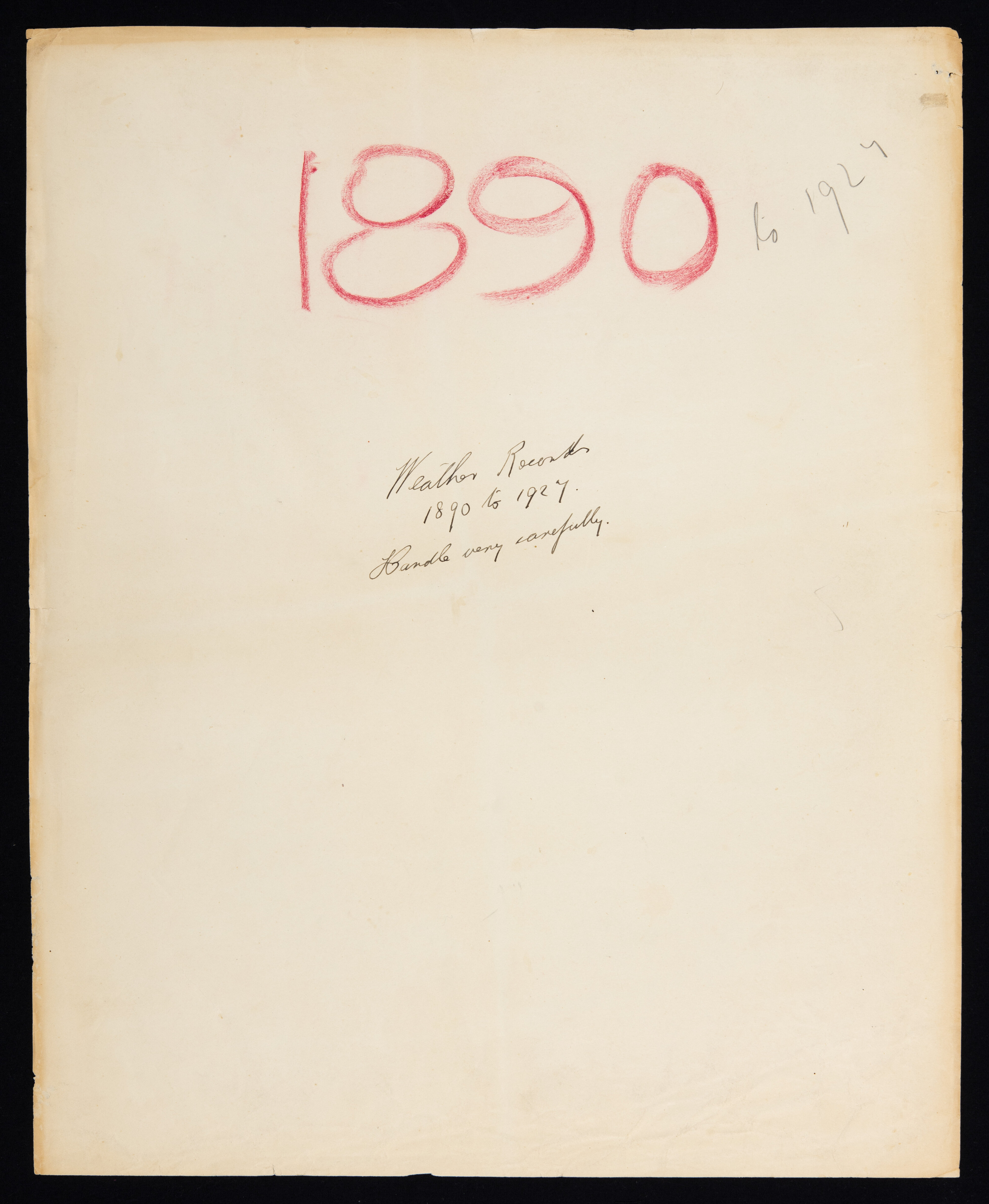 1890 Meteorological Observations at the Lincoln Climate Station