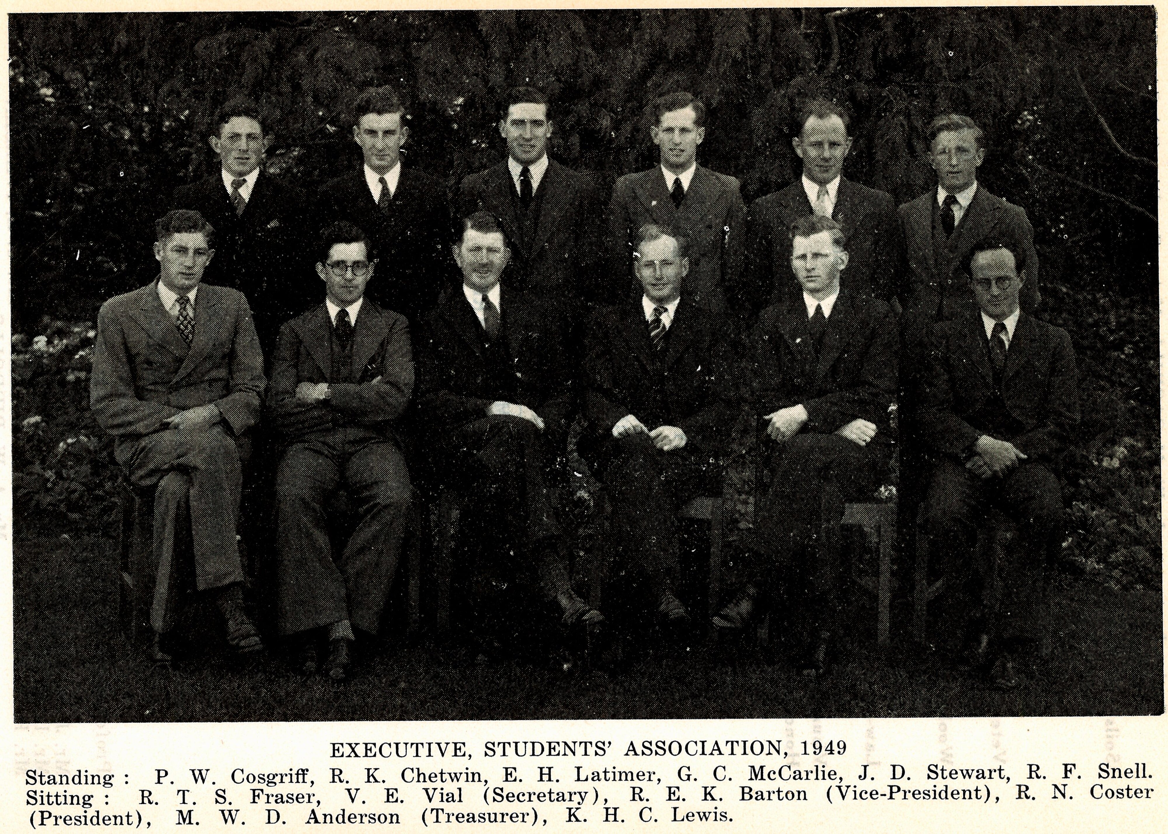 1949 Students Association Executive