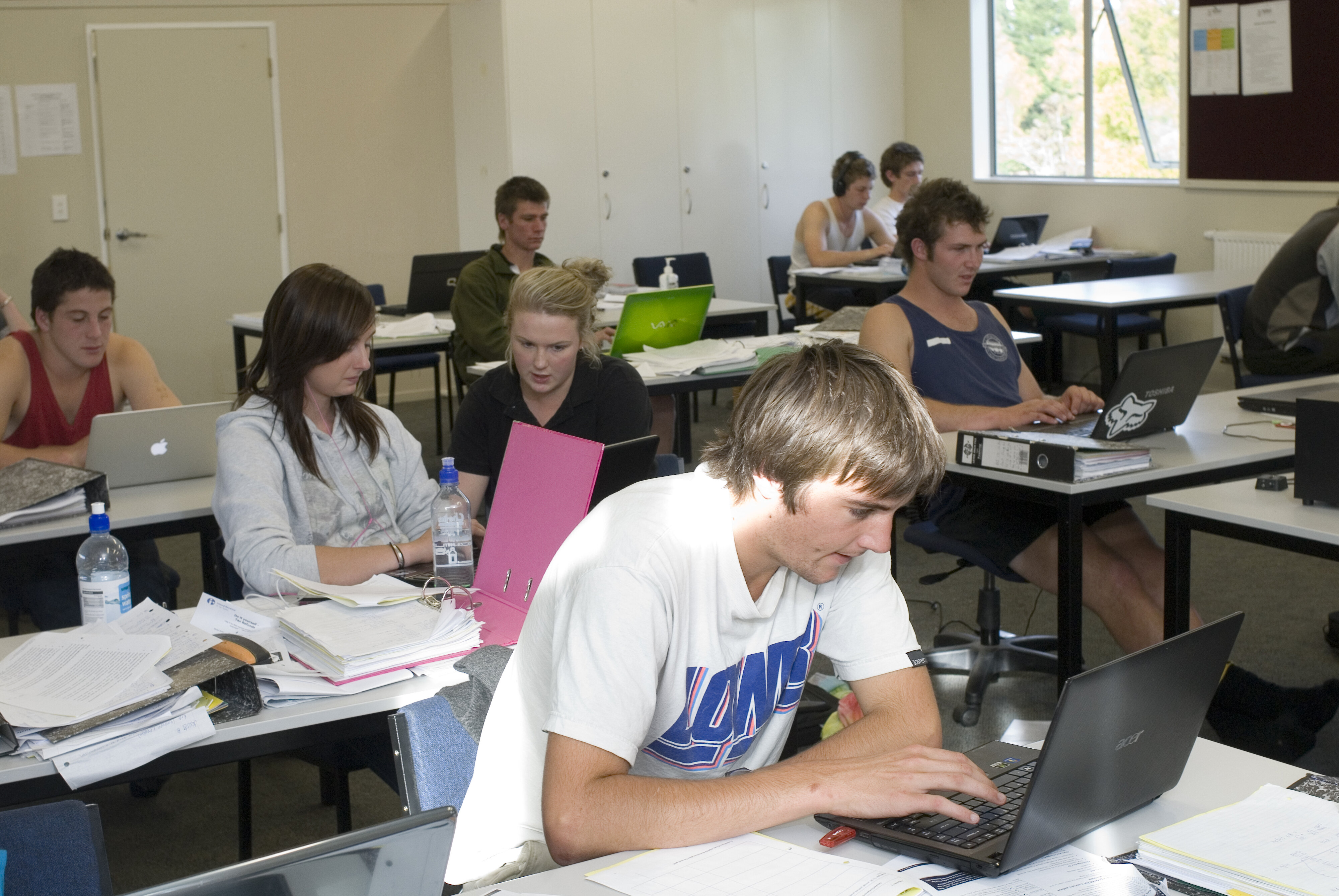 Telford students in class