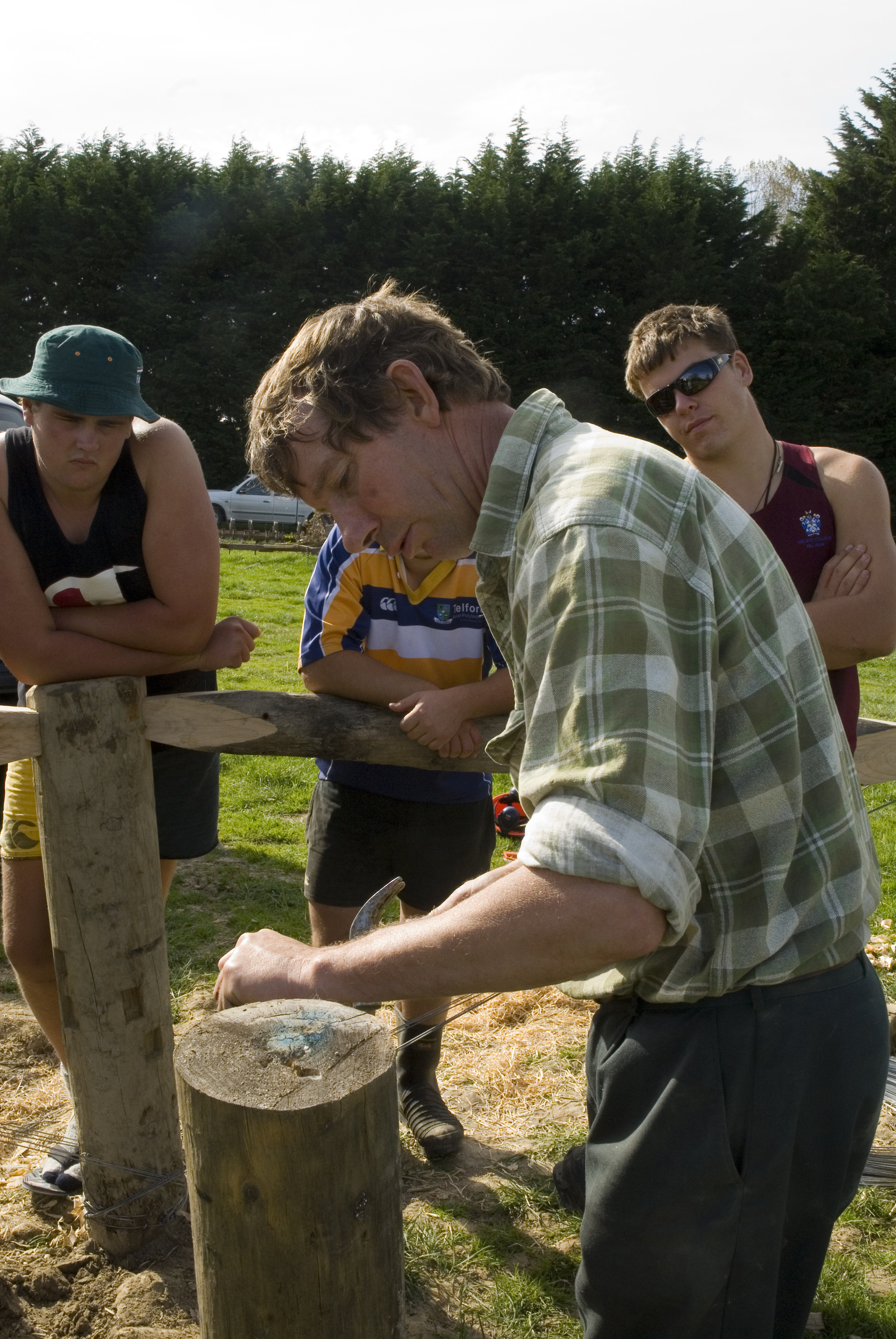 Telford farm fencing demo 2