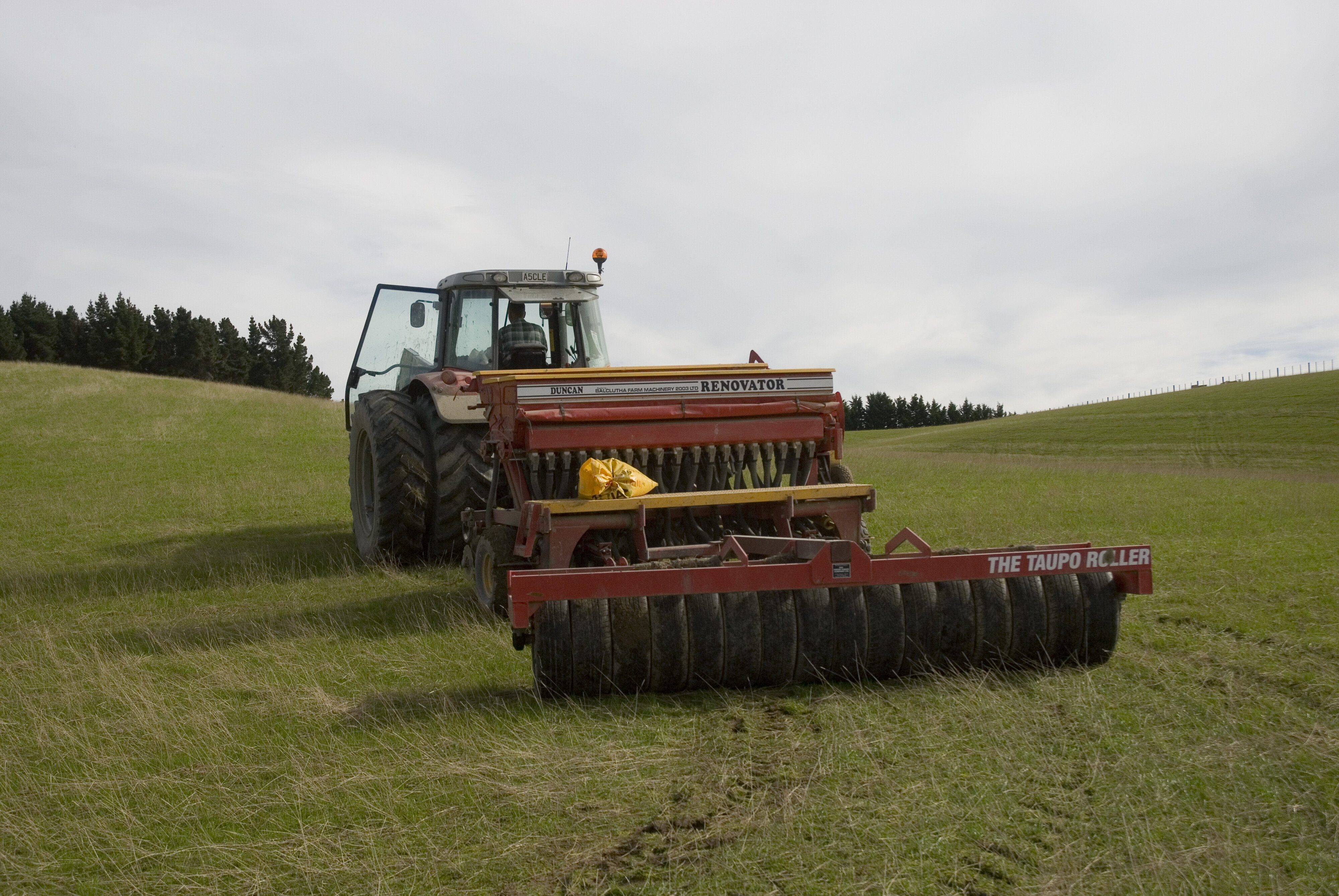 Telford farm tractor and seeder