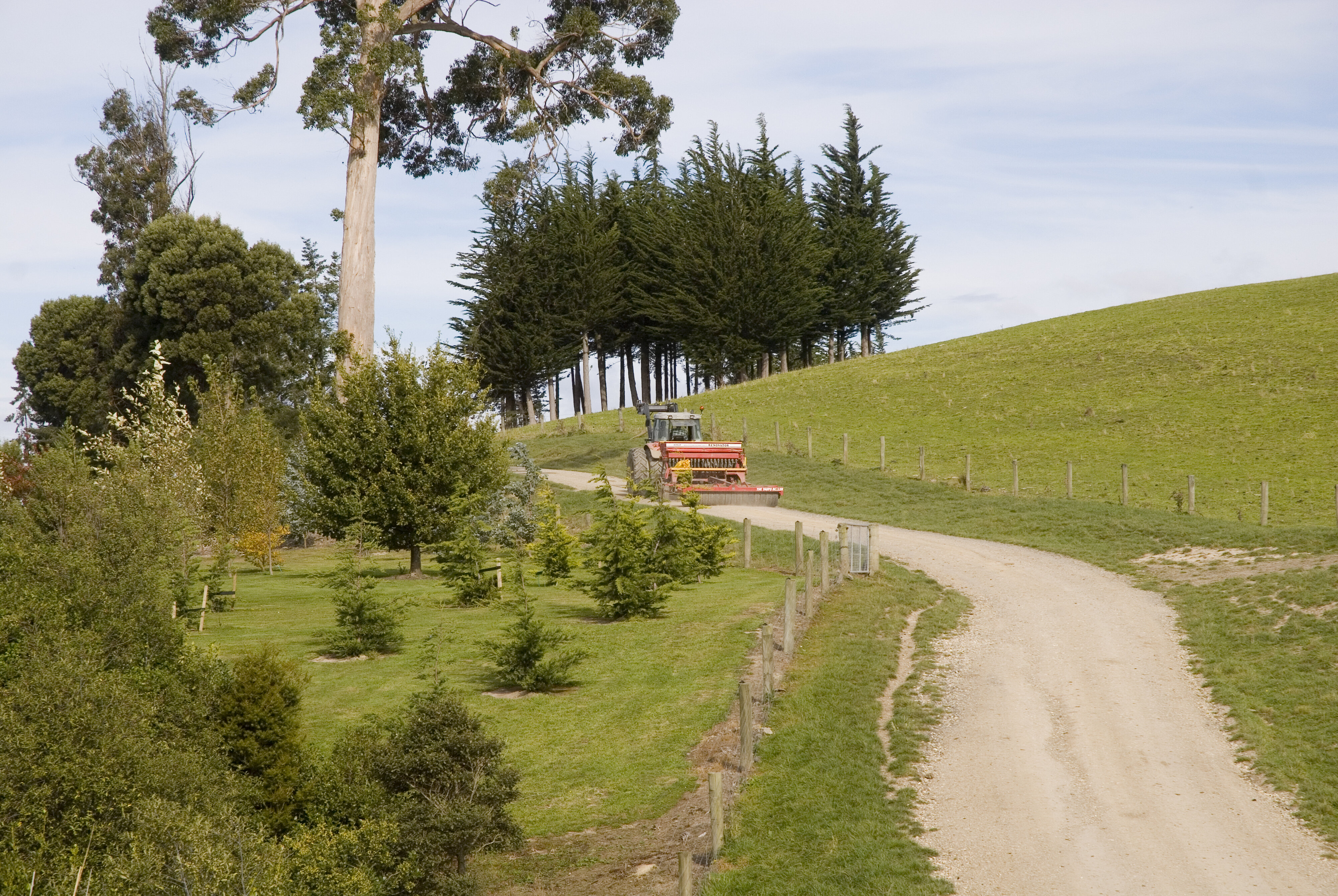 Telford farm tractor laneway