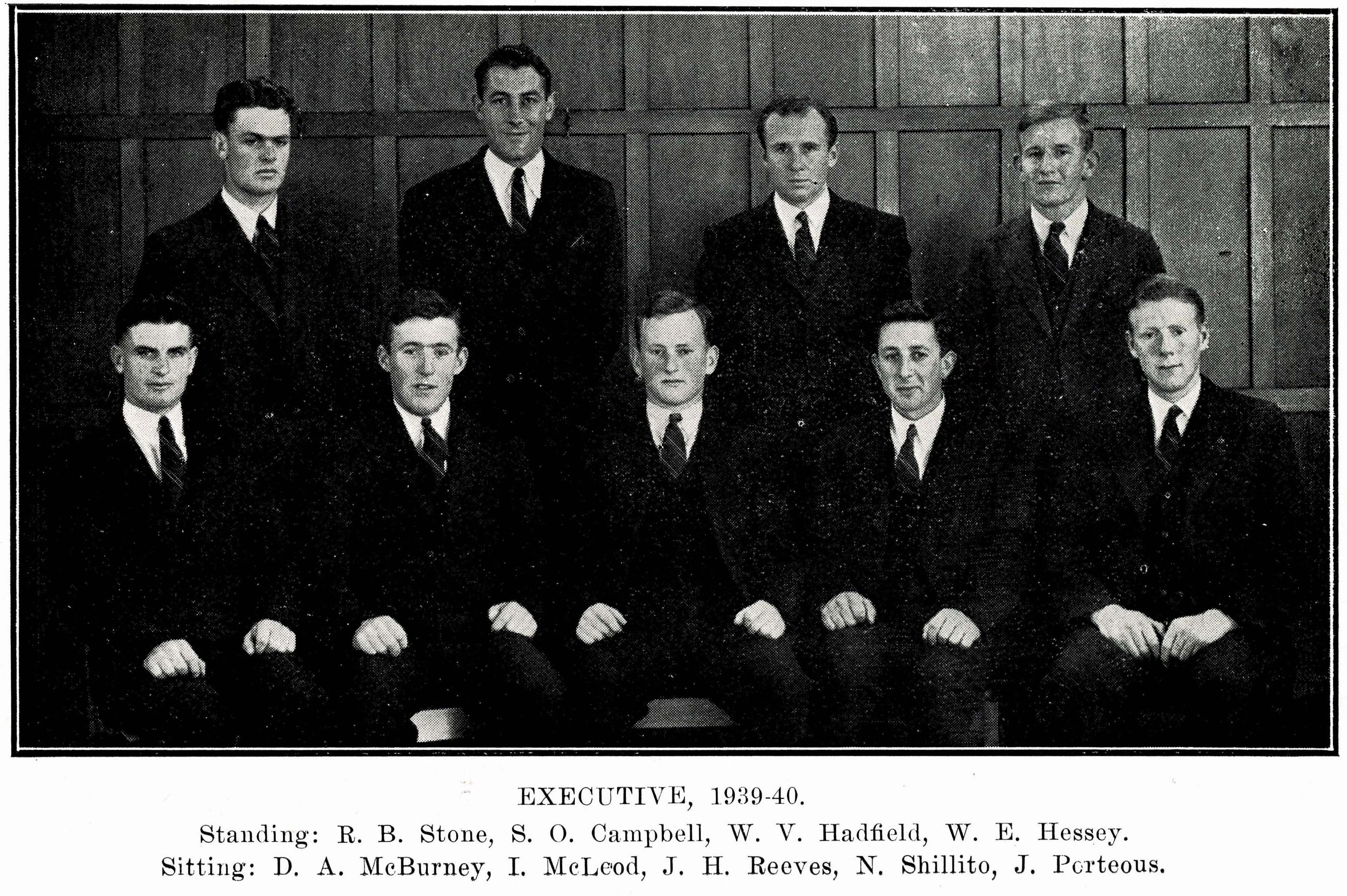 1939-40 Students Executive