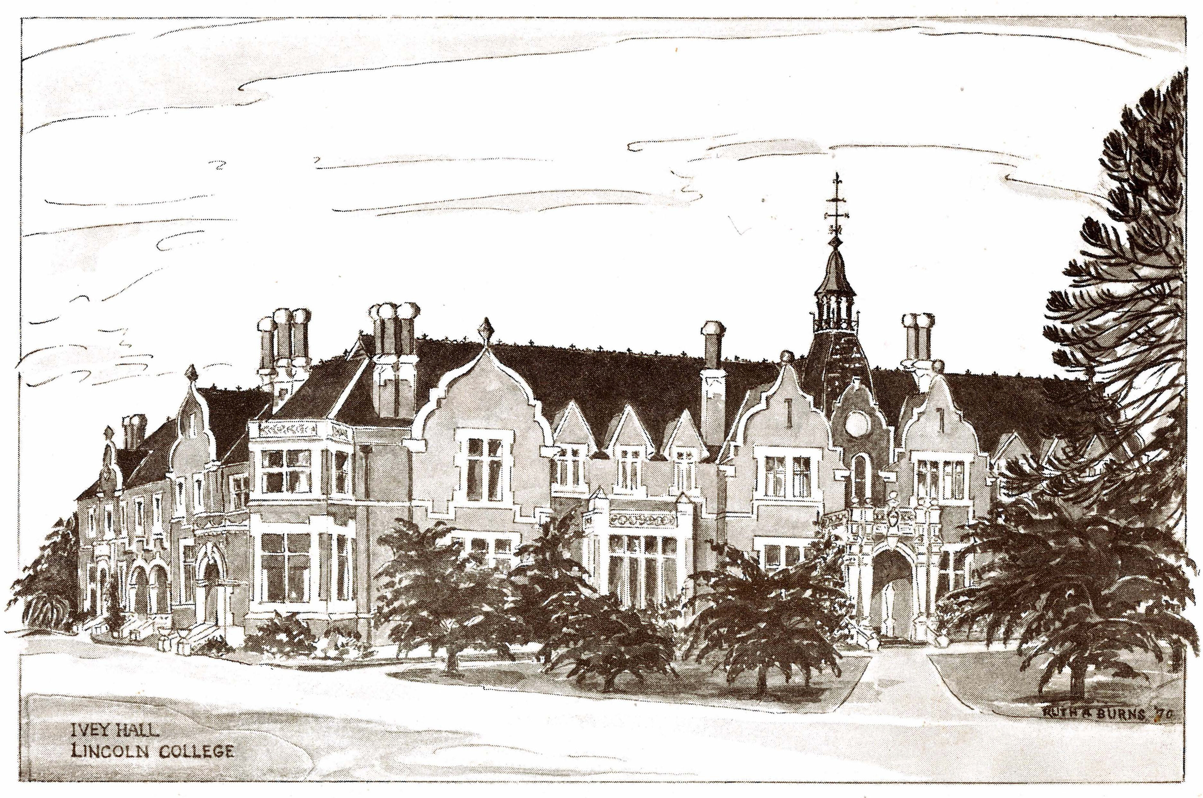 Northeast aspect of Ivey Hall