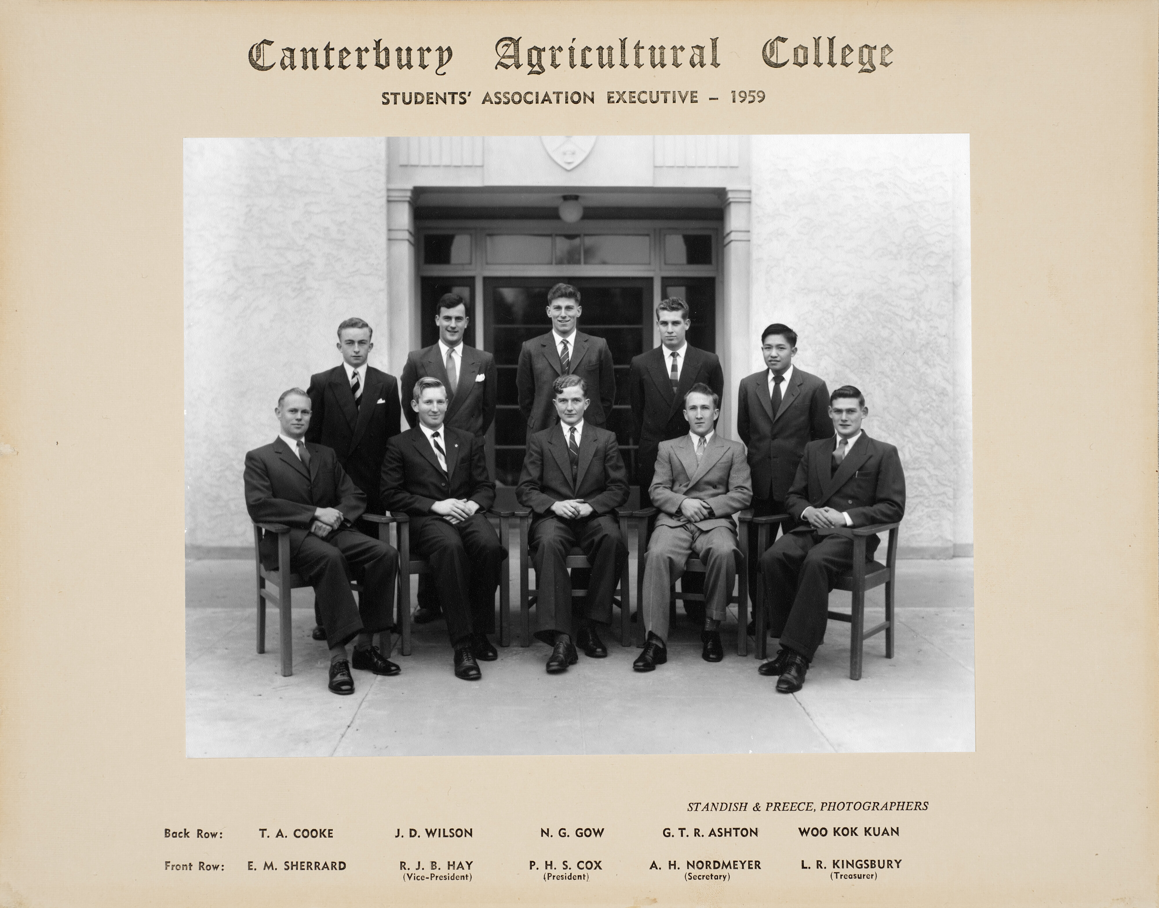 1959 CAC Students' Association Executive