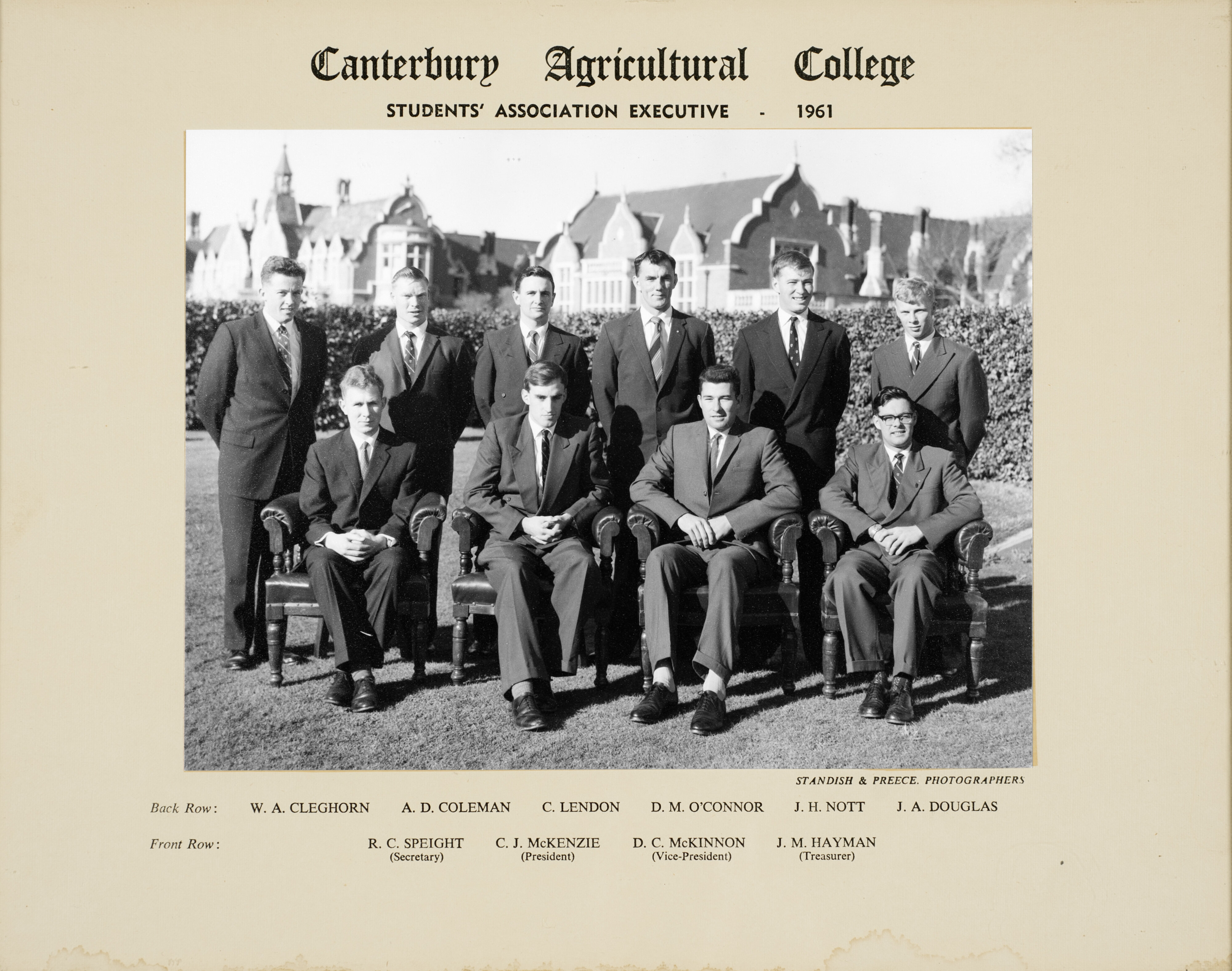1961 CAC Students' Association Executive