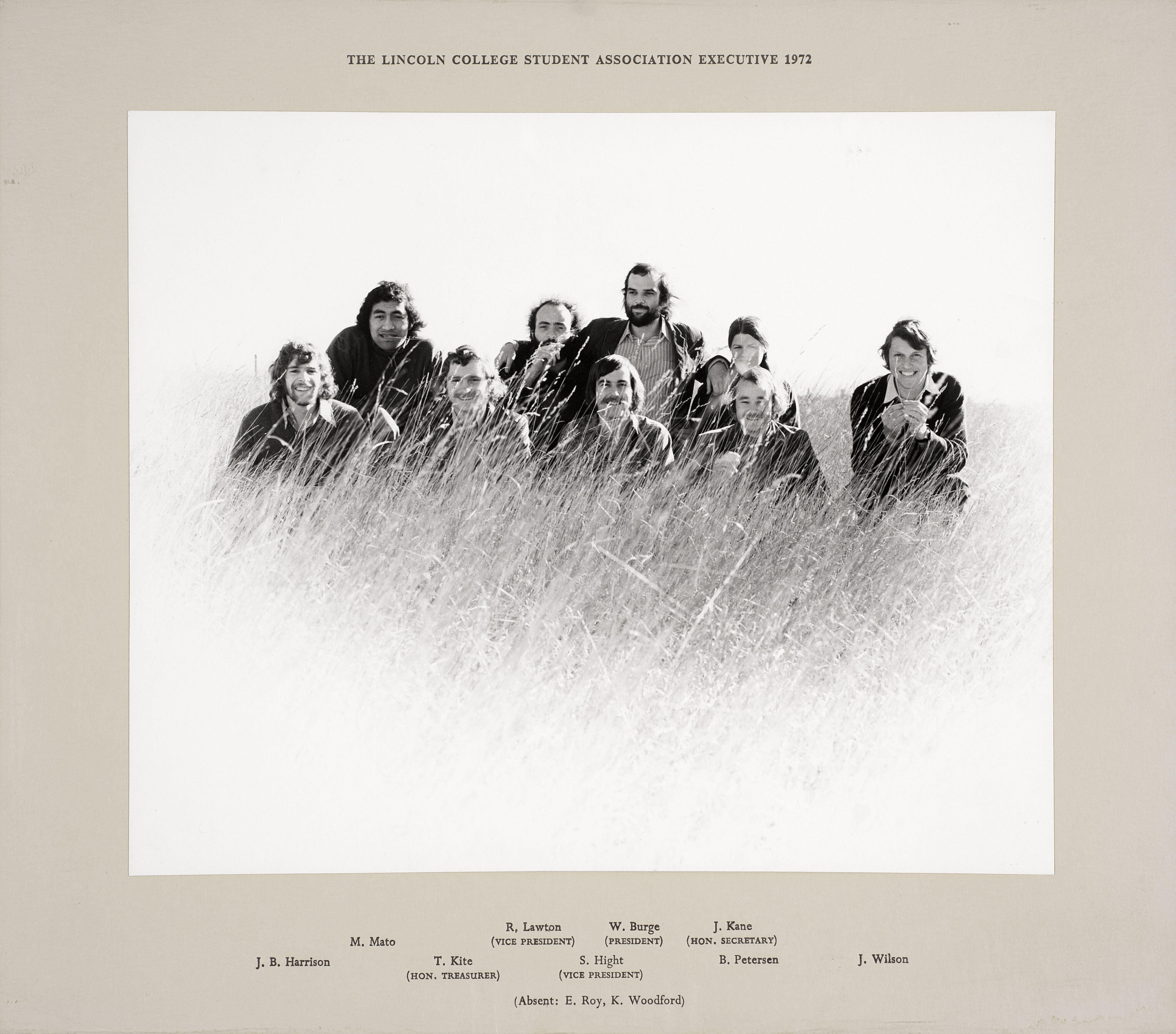 1972 Lincoln College Students' Association Executive