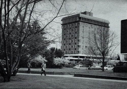 Forbes building library extension in 1978