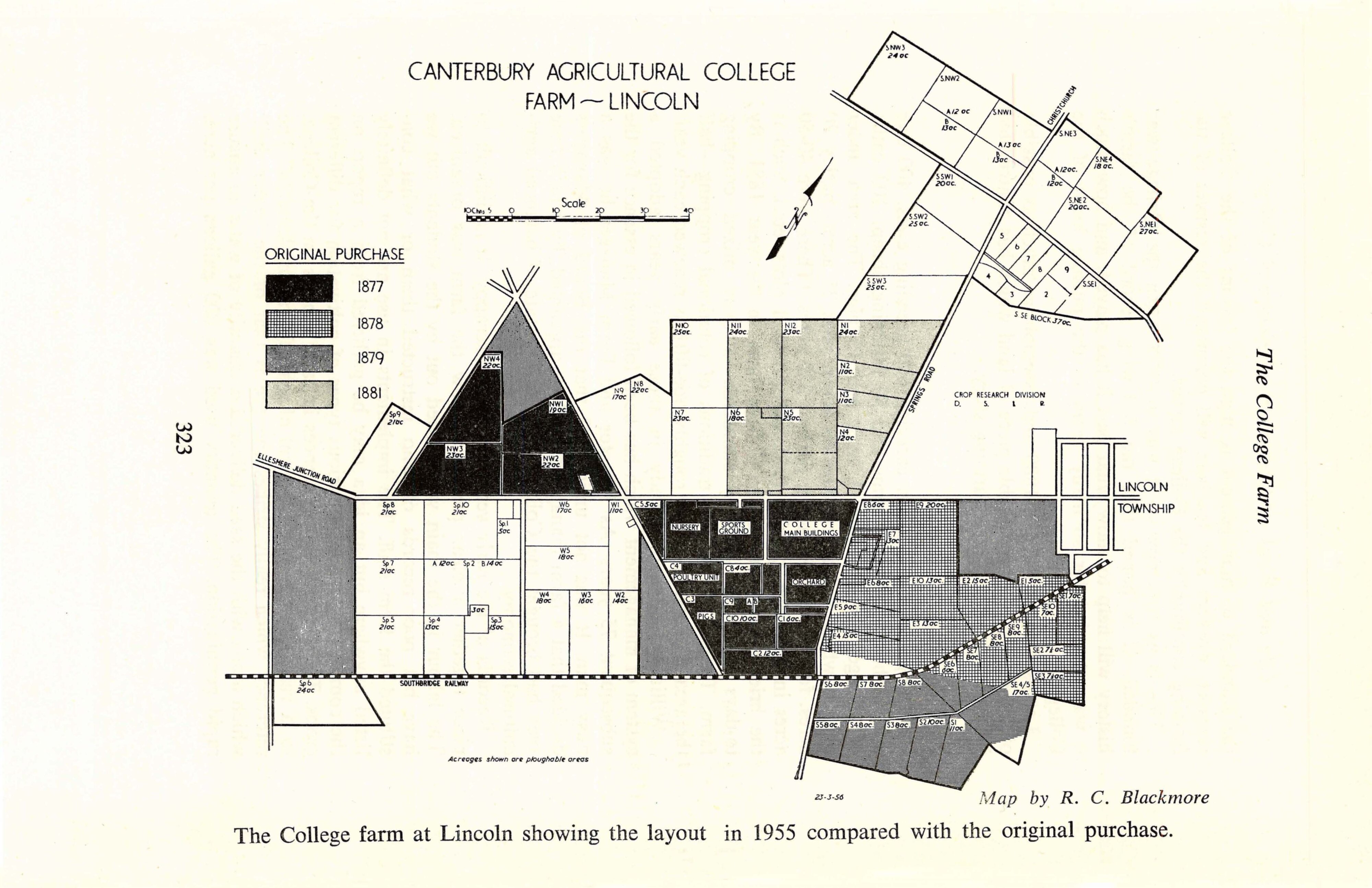 1955 The College farm