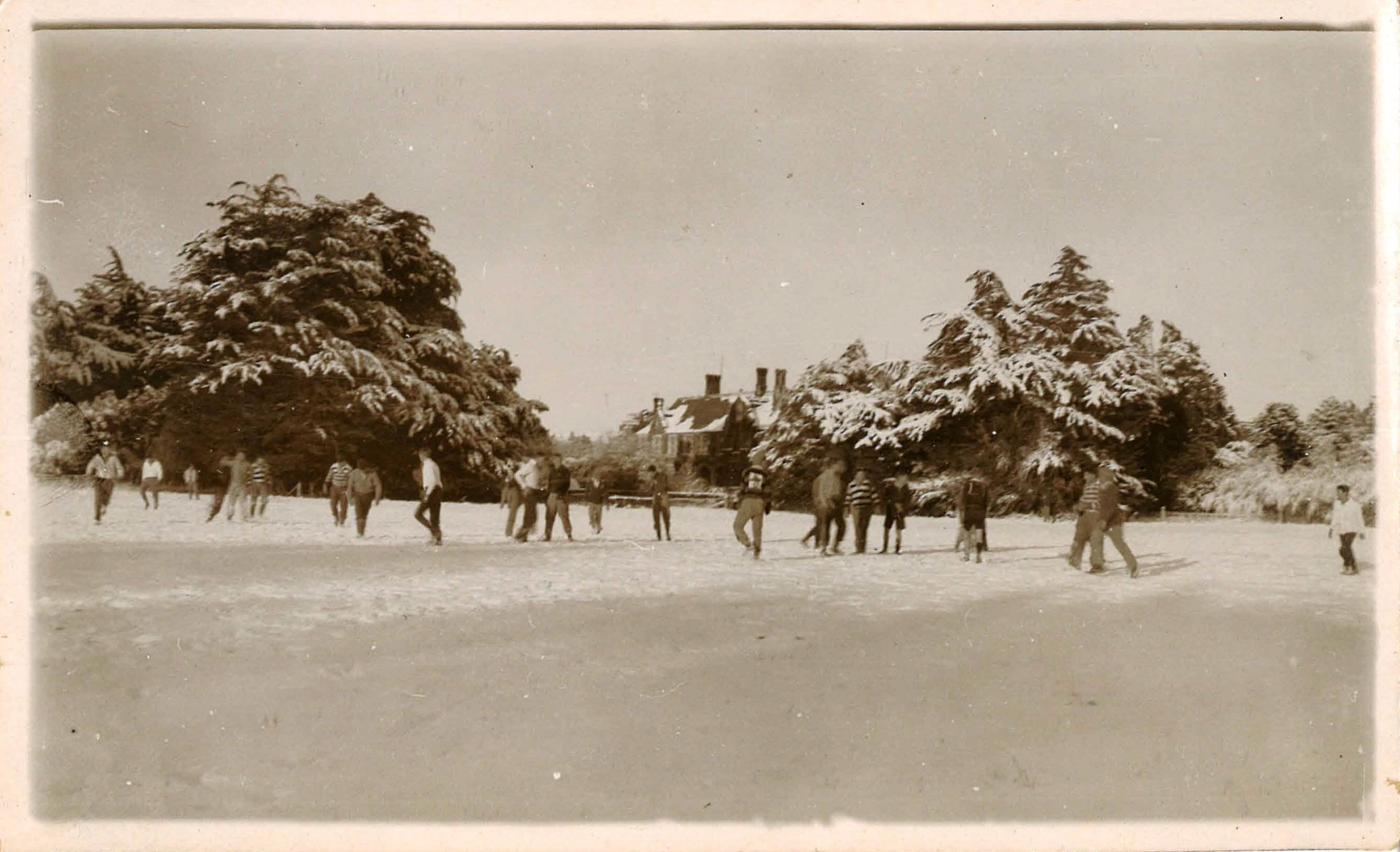 1935 Snowy Day Canterbury Agricultural College 2