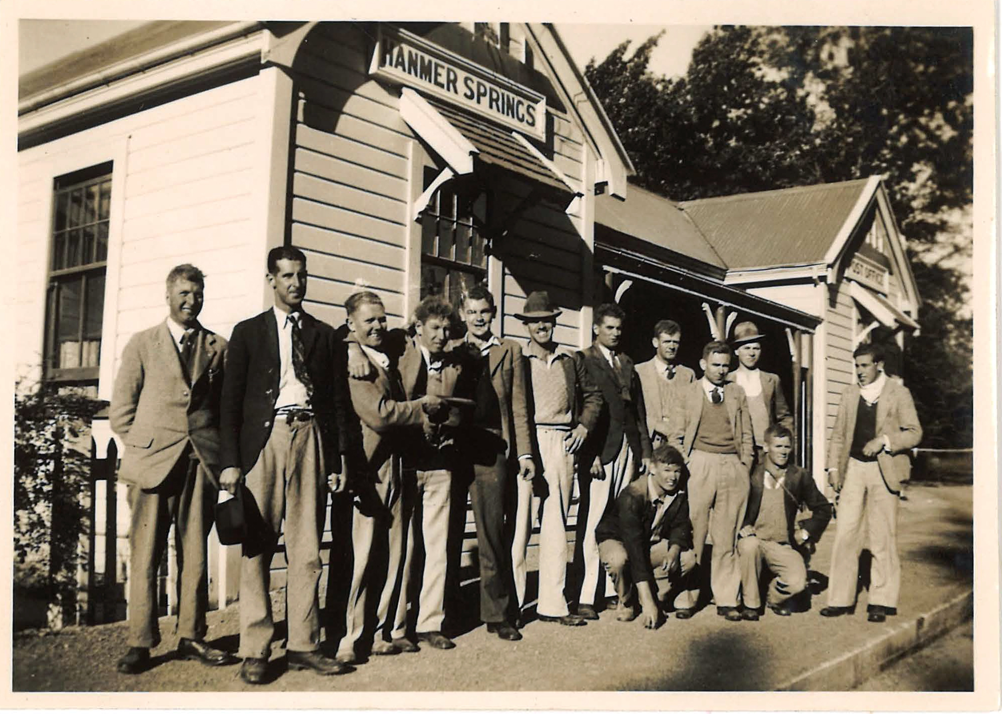 1938 December 3 Outside the Baths Hanmer