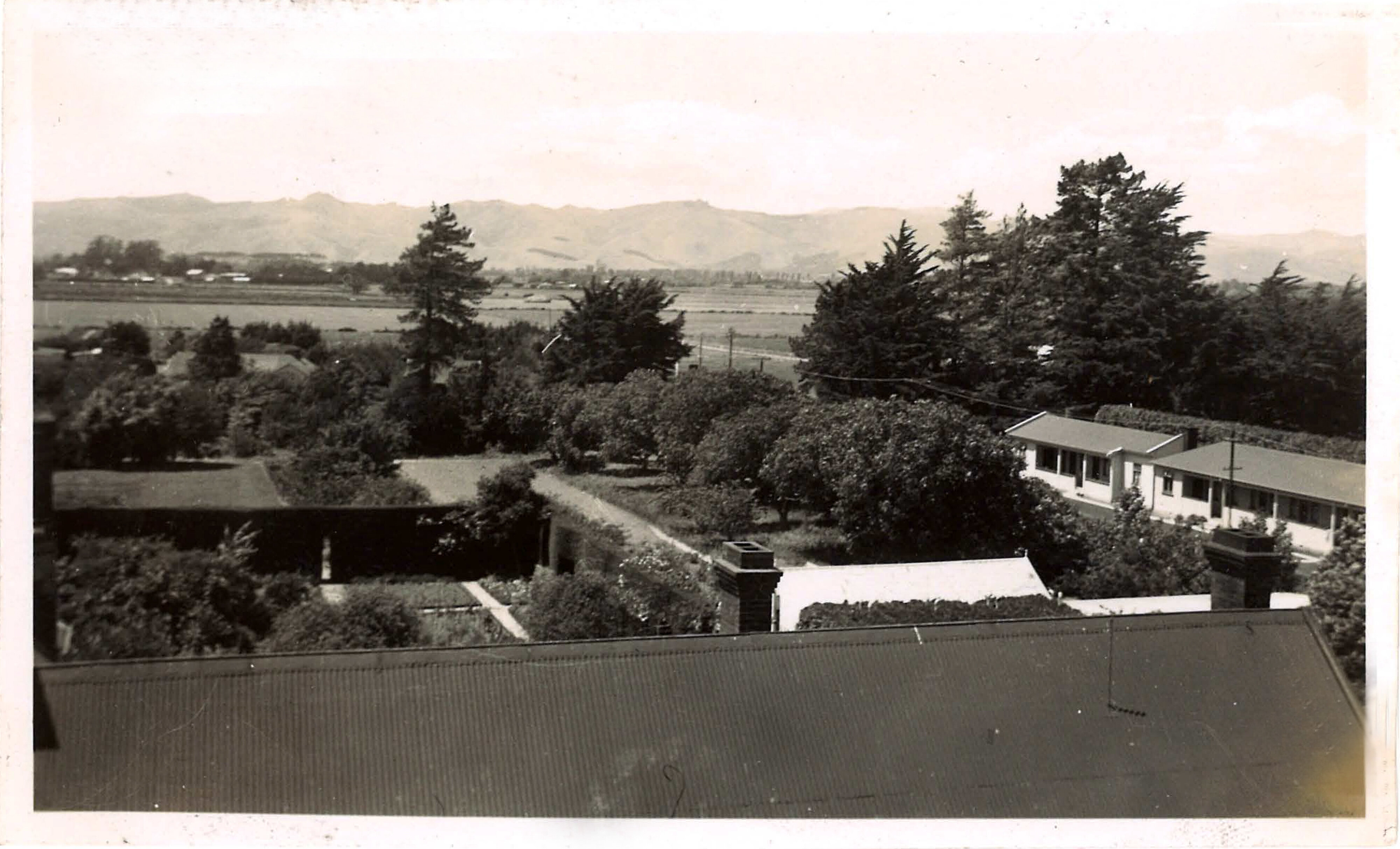 1938 Port Hills from Canterbury Agricultural College