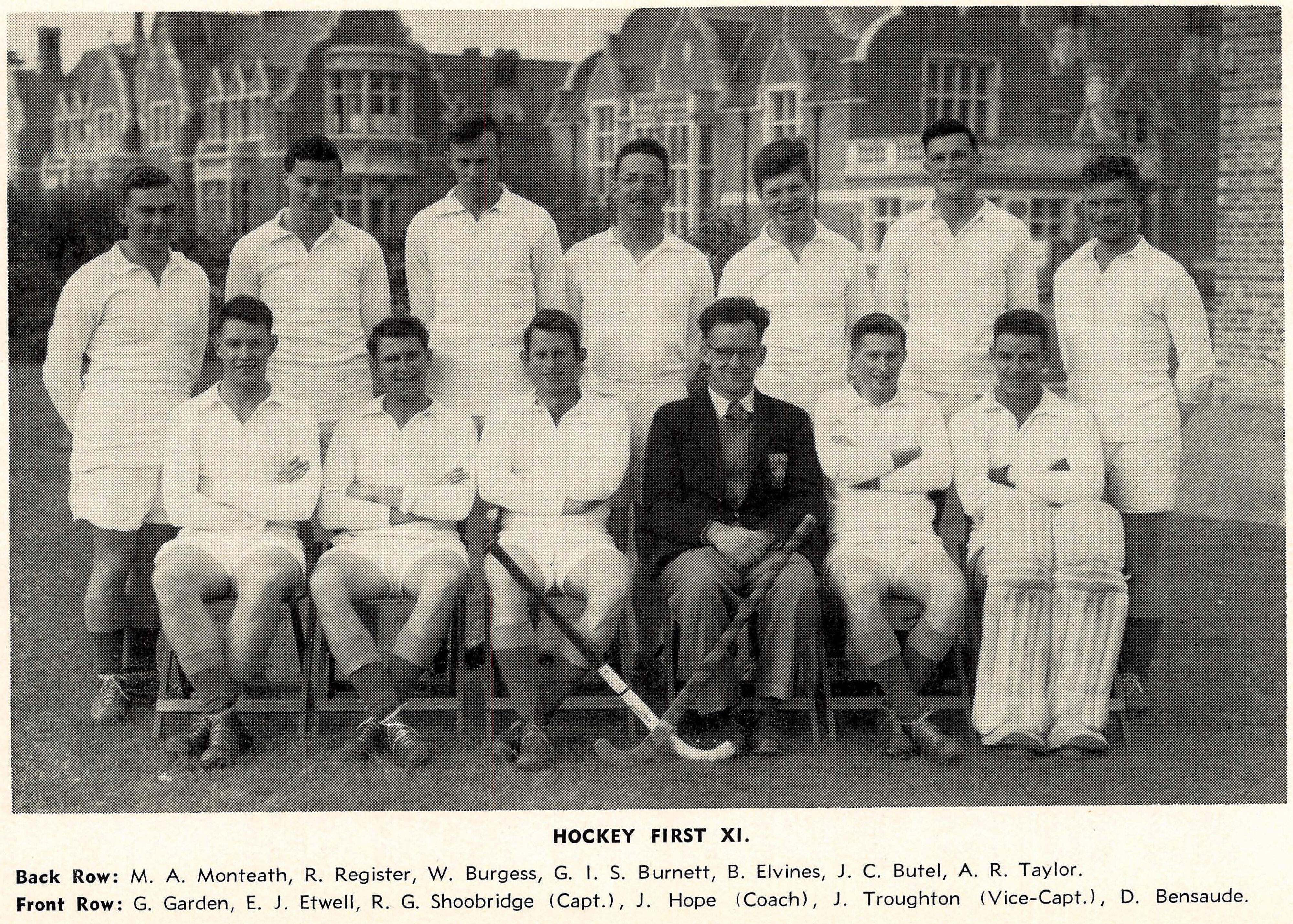 1958 Hockey First Eleven