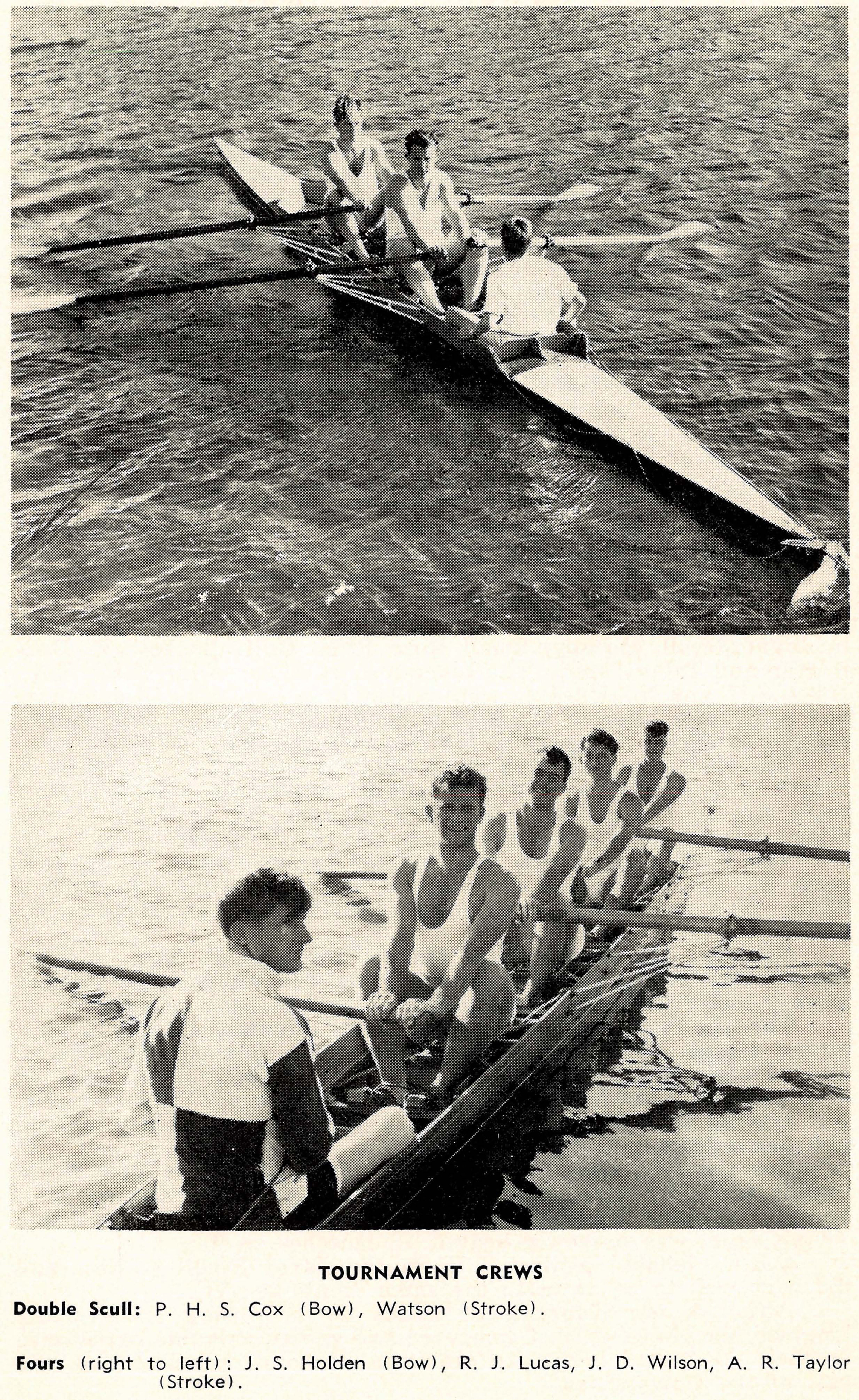 1958 Tournament Crews