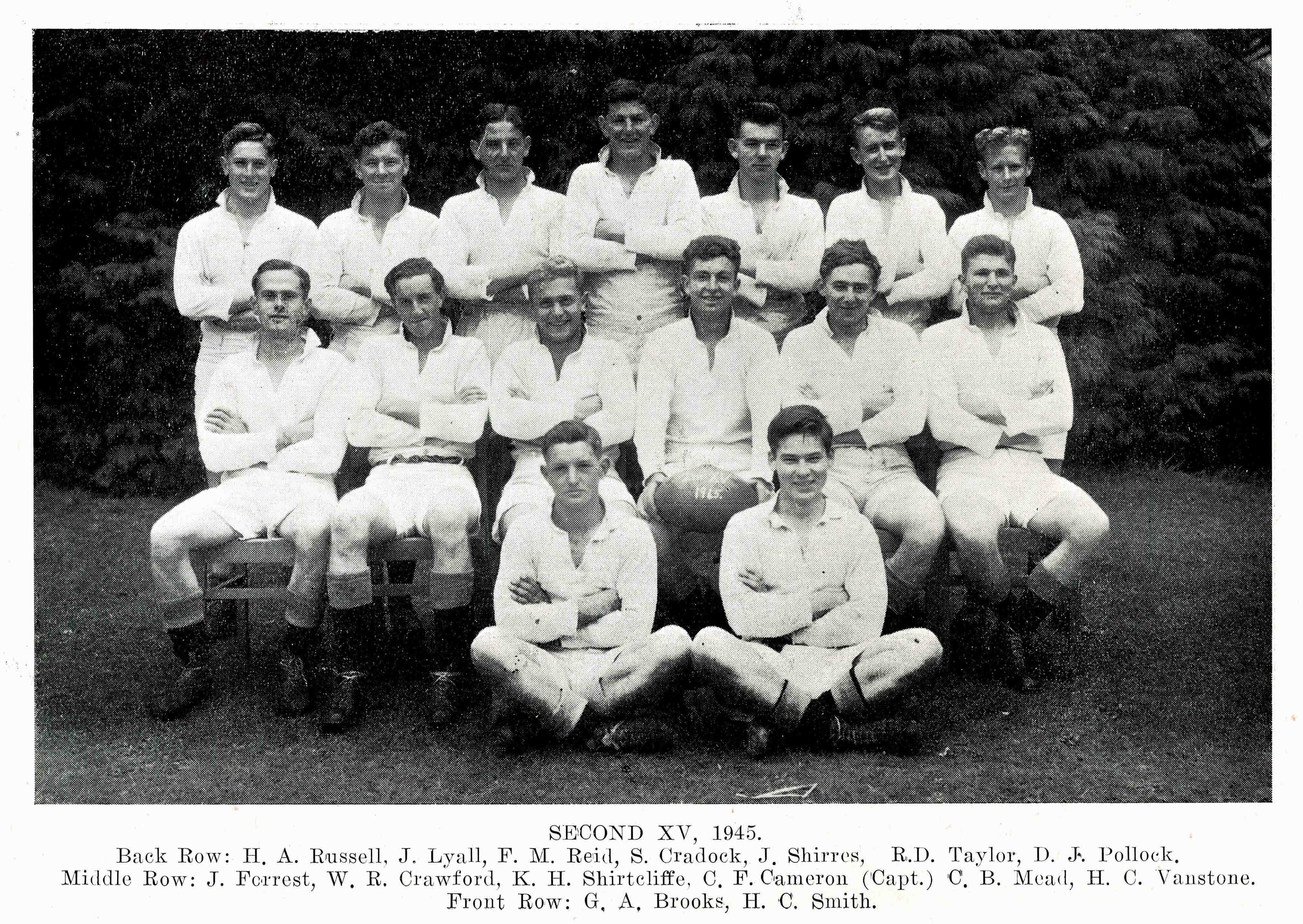 1945 Rugby Second XV