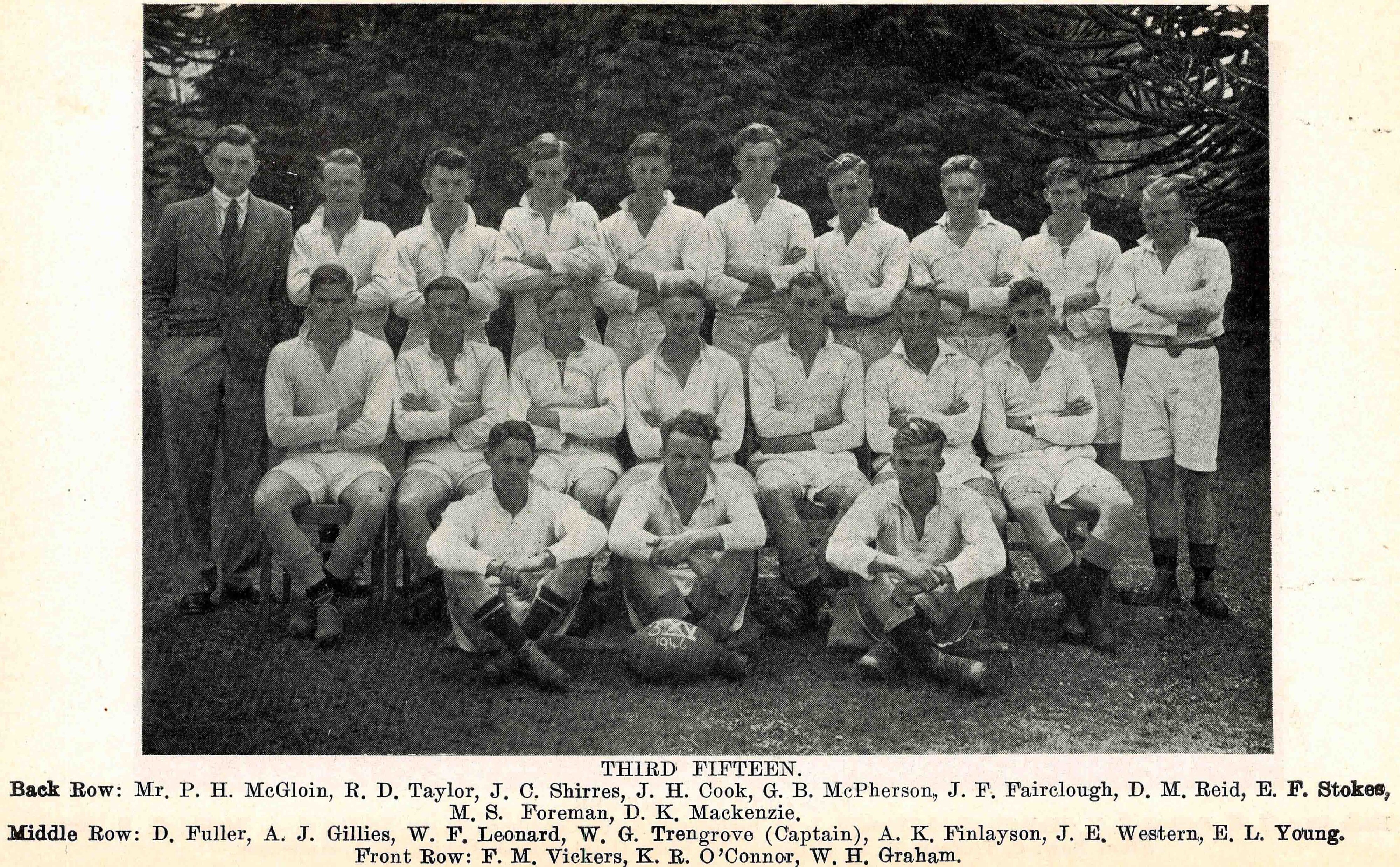 1946 Rugby Third Fifteen