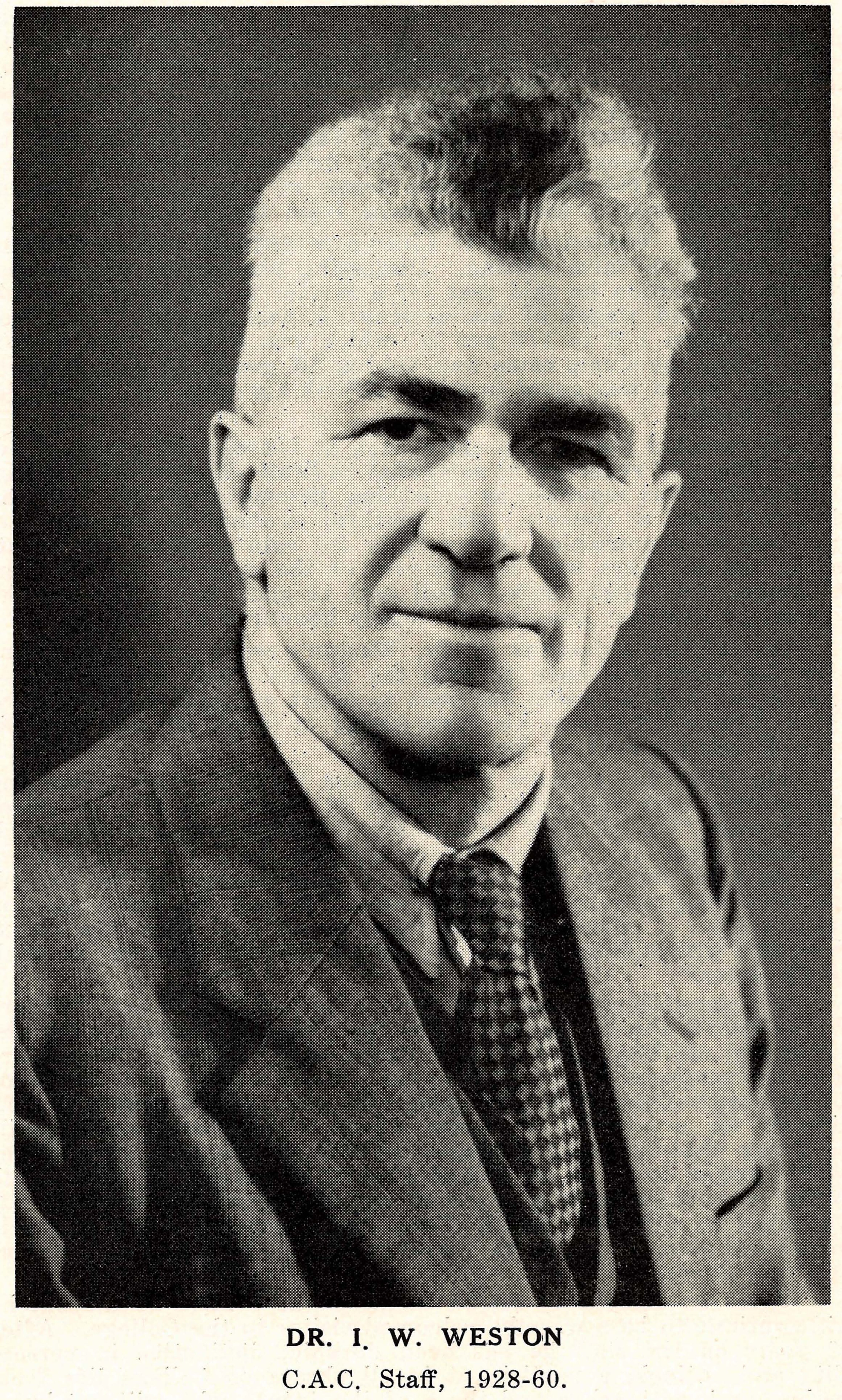 1960 I. W. Weston 