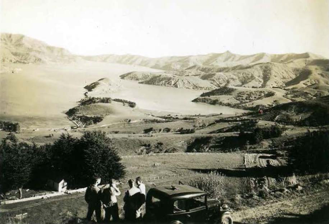1939 View of Akaroa Harbour