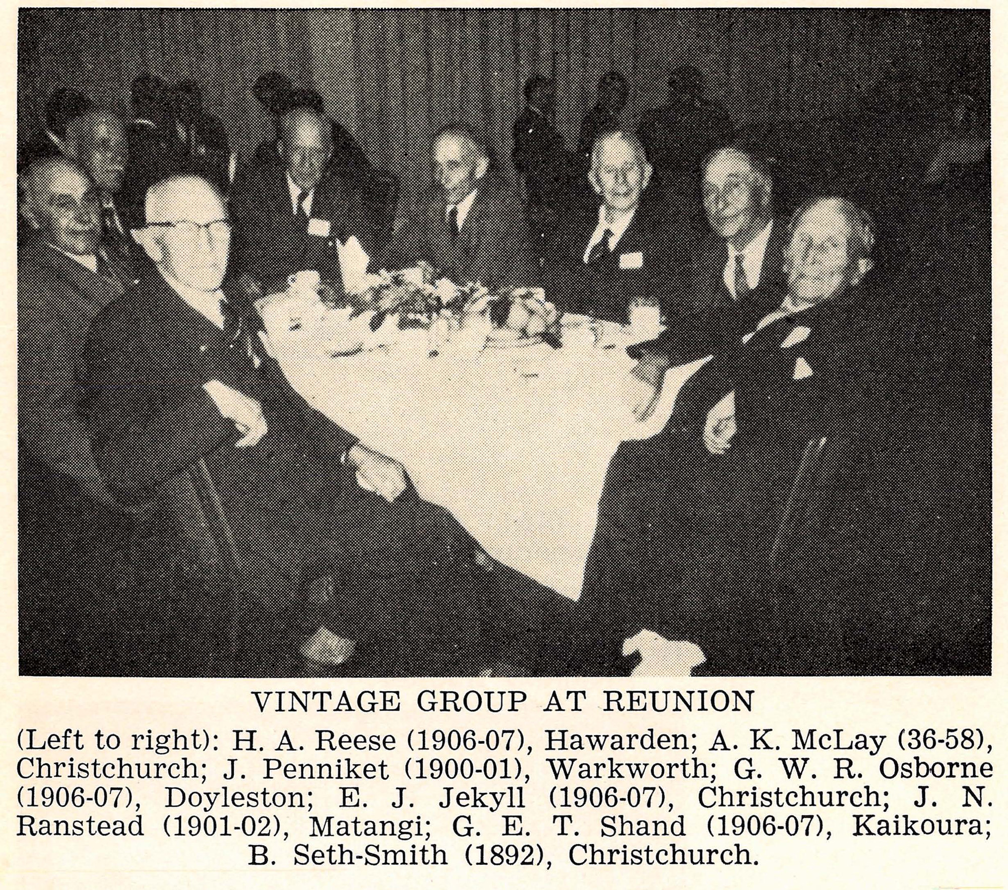 1962 Vintage Group at Reunion