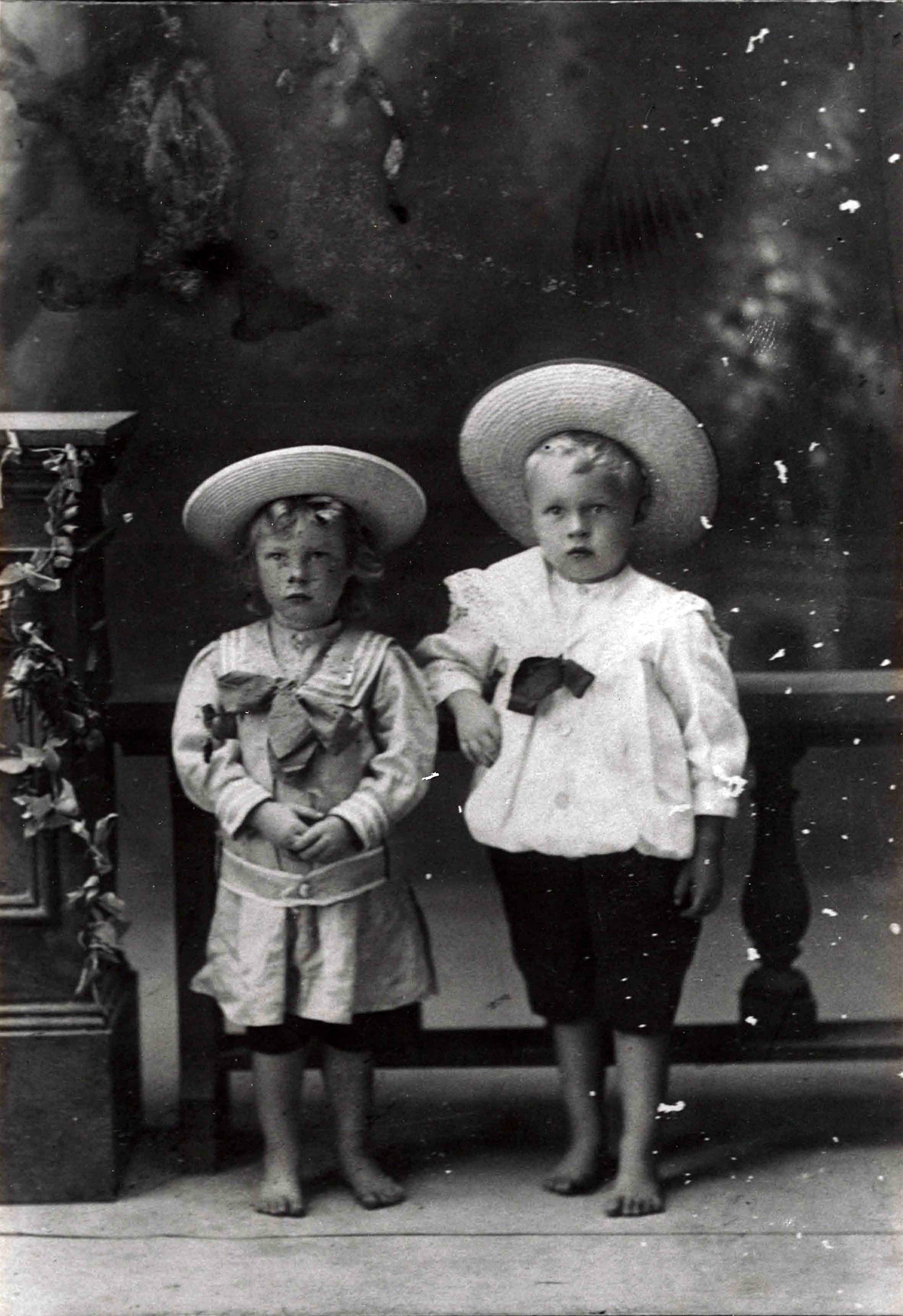 A portrait of toddlers 