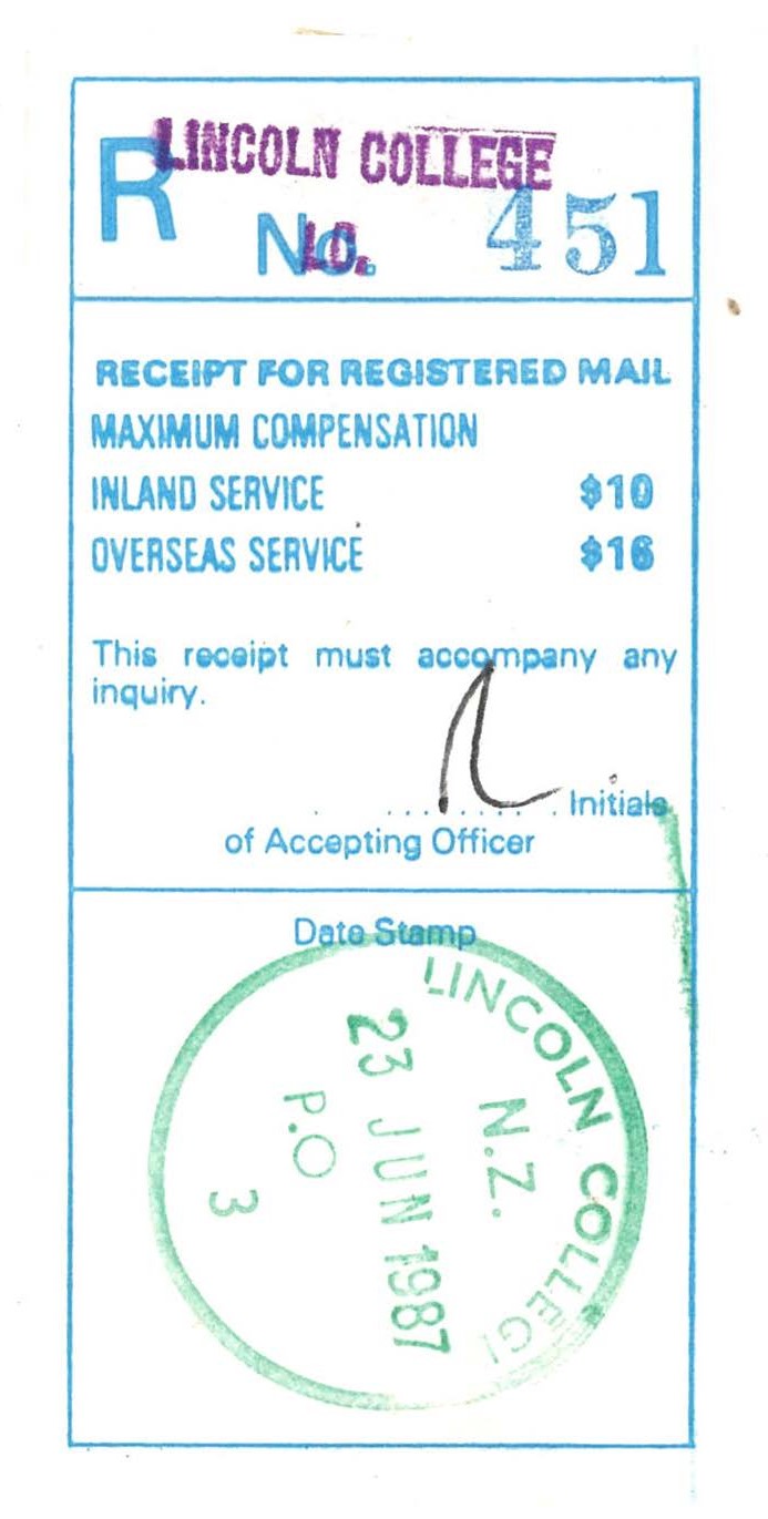 Lincoln College Postal History 23