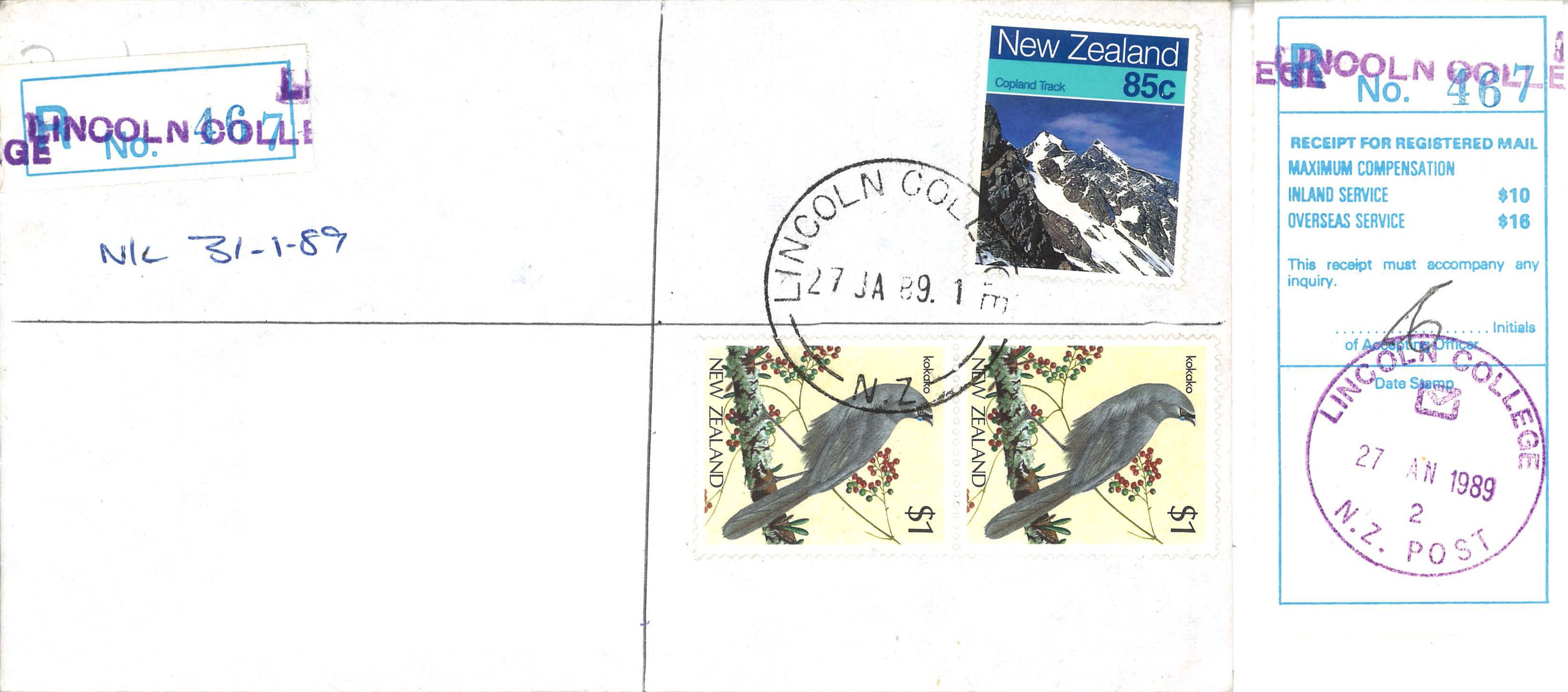 Lincoln College Postal History 26