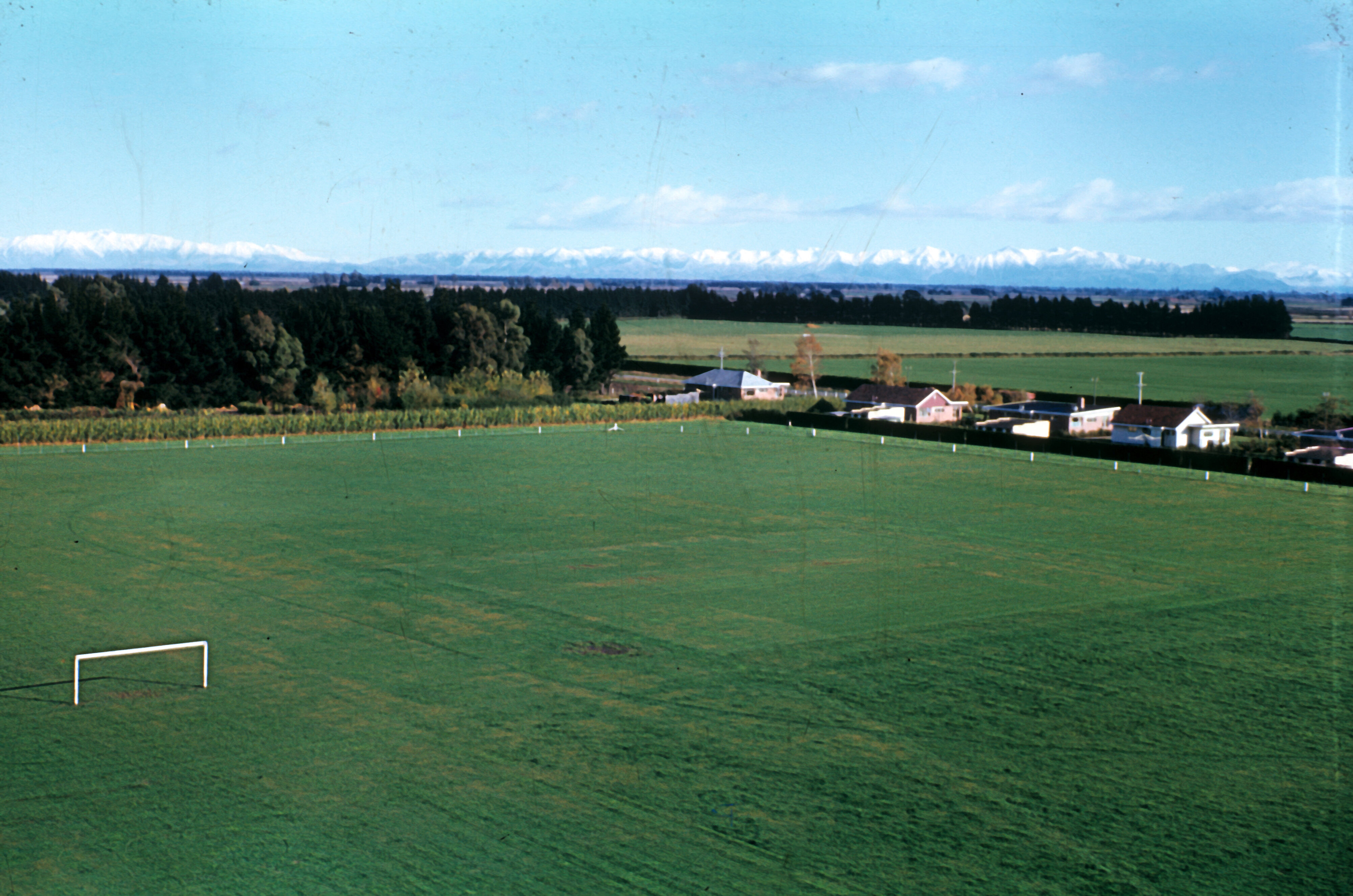Sports Field at Canterbury Agricultural College, 1955
