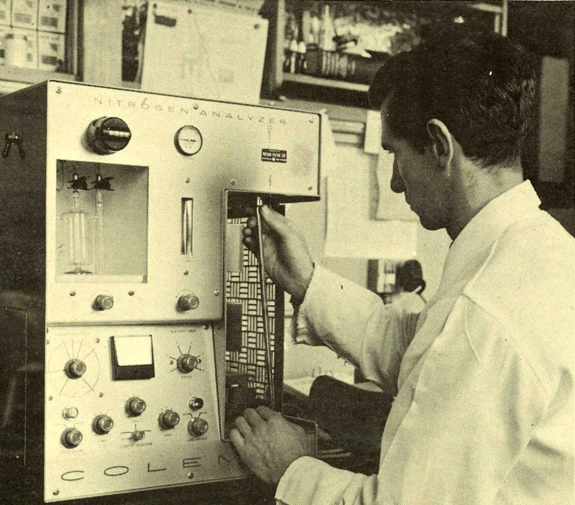 1966 Nitrogen analyzer Research at Lincoln