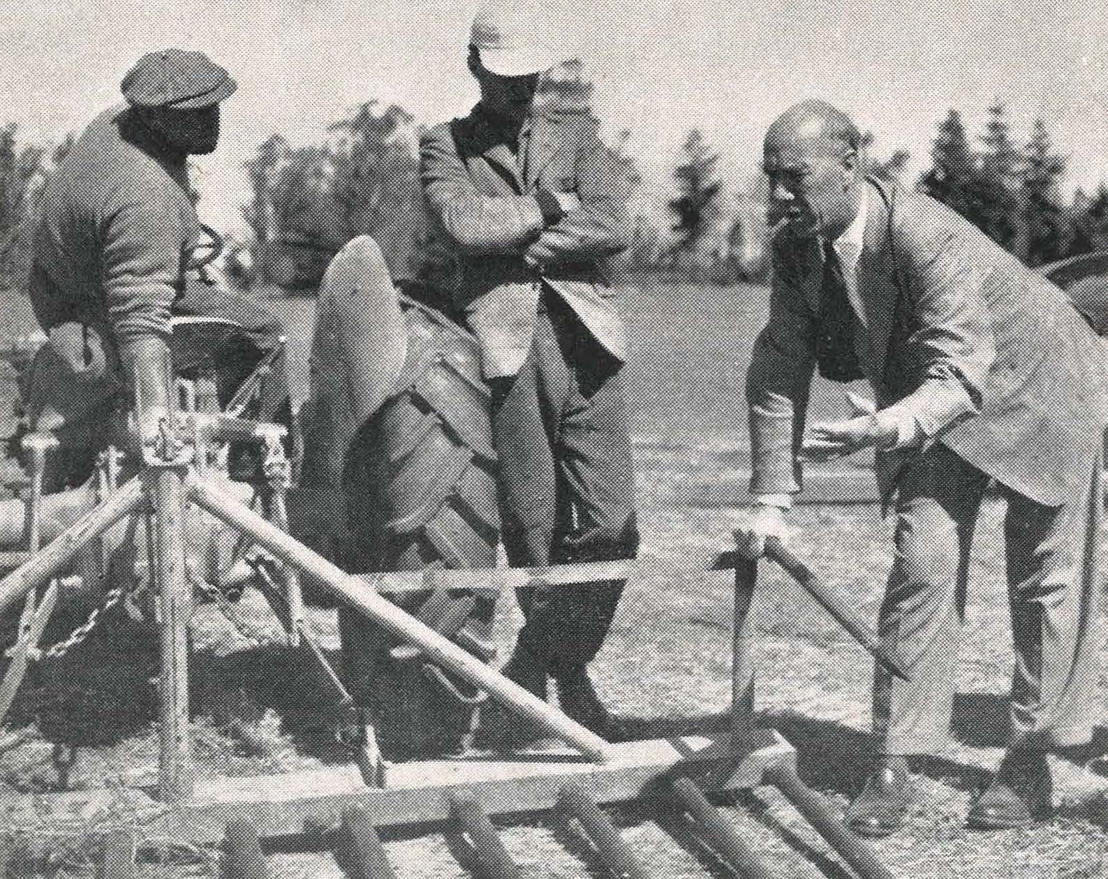 1953 Mr Rex Paterson demonstrates his buckrake at Ashley Dene 2