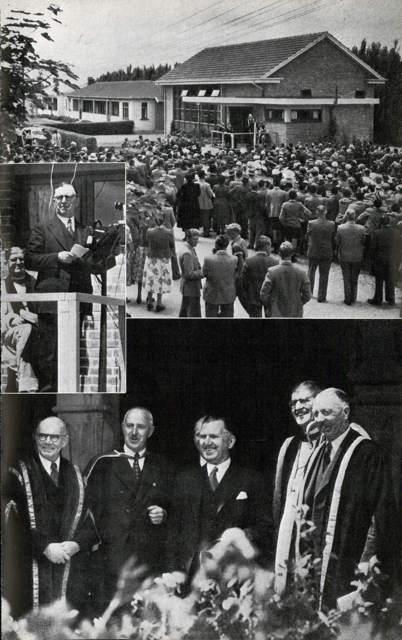 1954 Opening of Y F C Memorial Hall