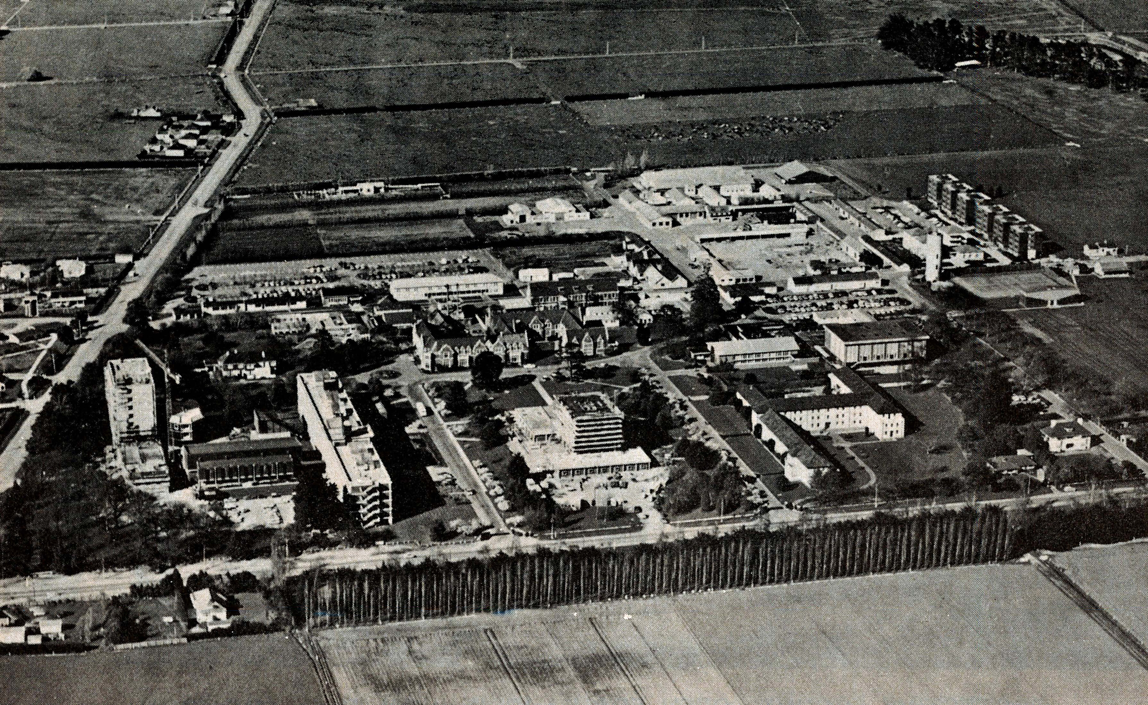 1974 Campus - old structures and new projects