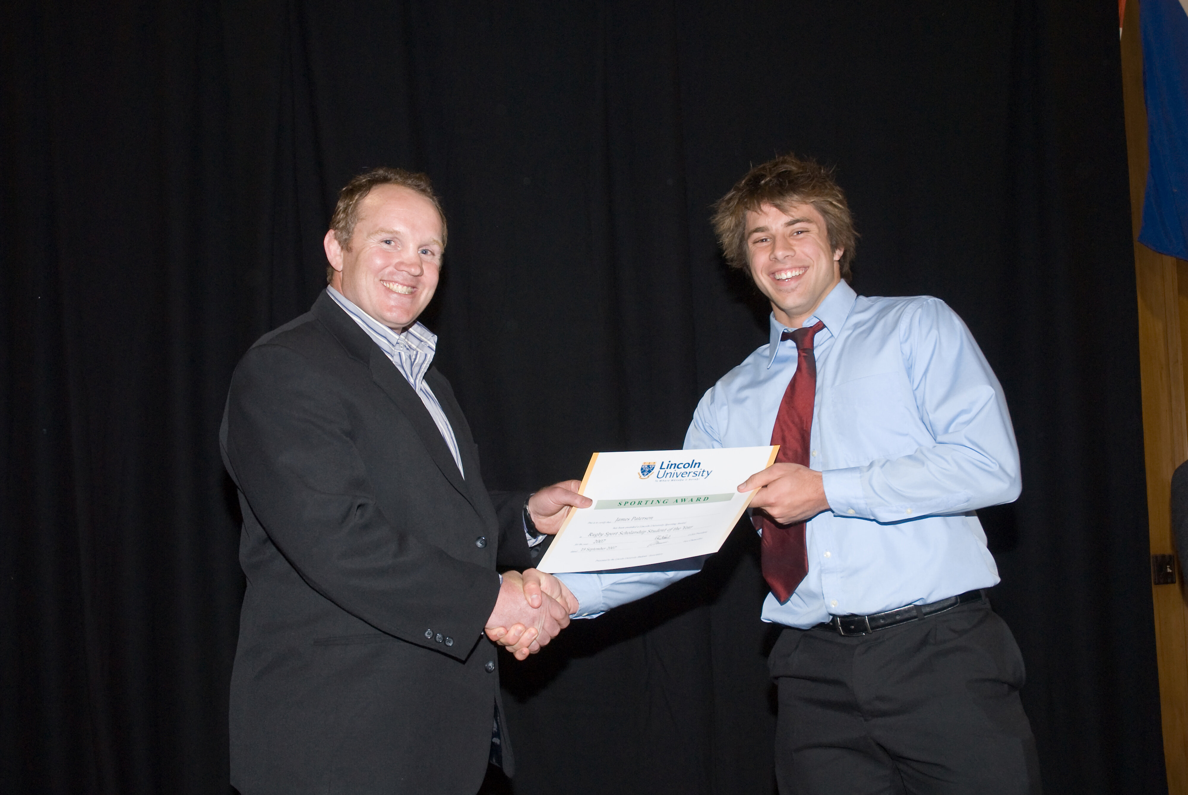 2007 Lincoln University Blues and Golds Award 25