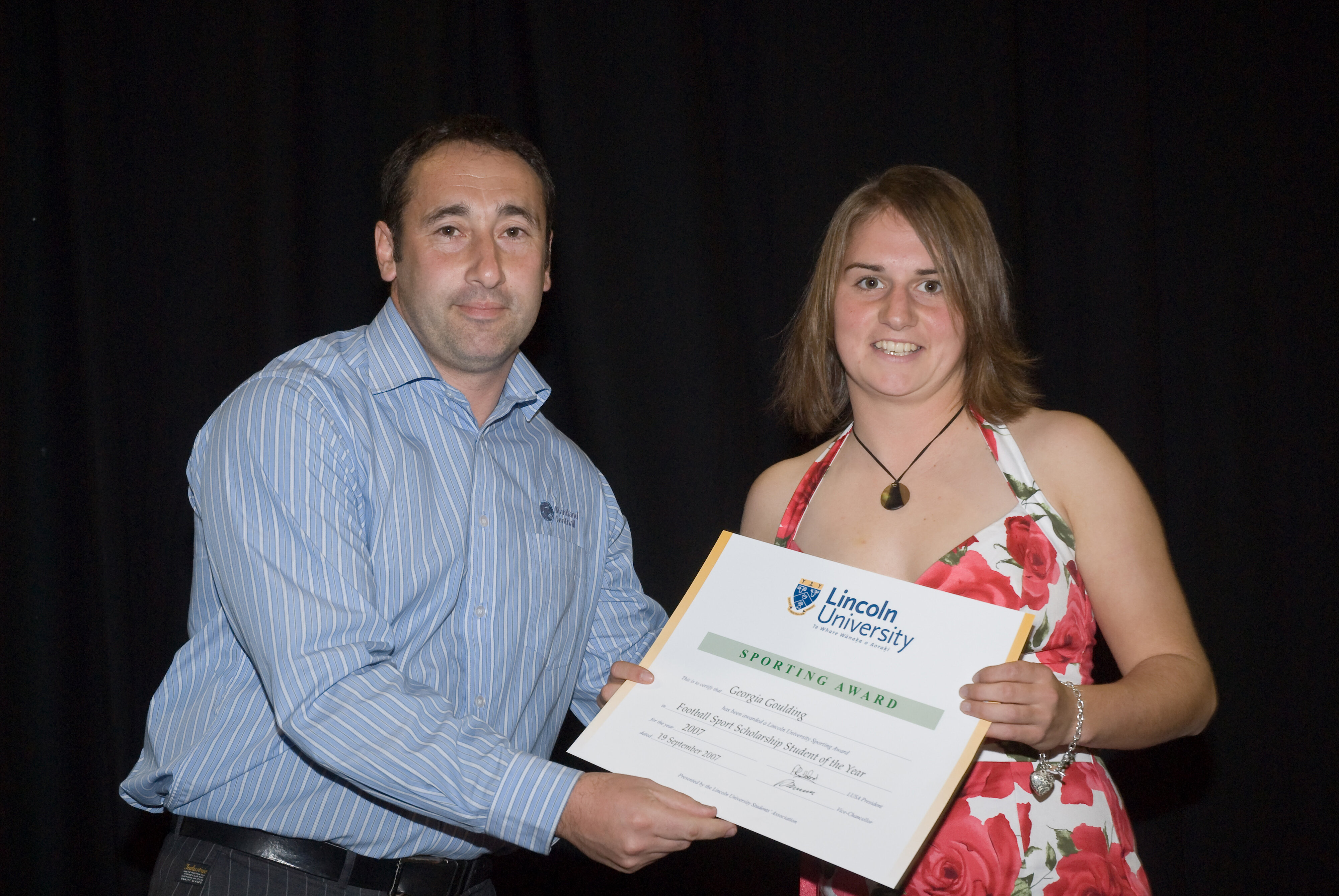 2007 Lincoln University Blues and Golds Award 31