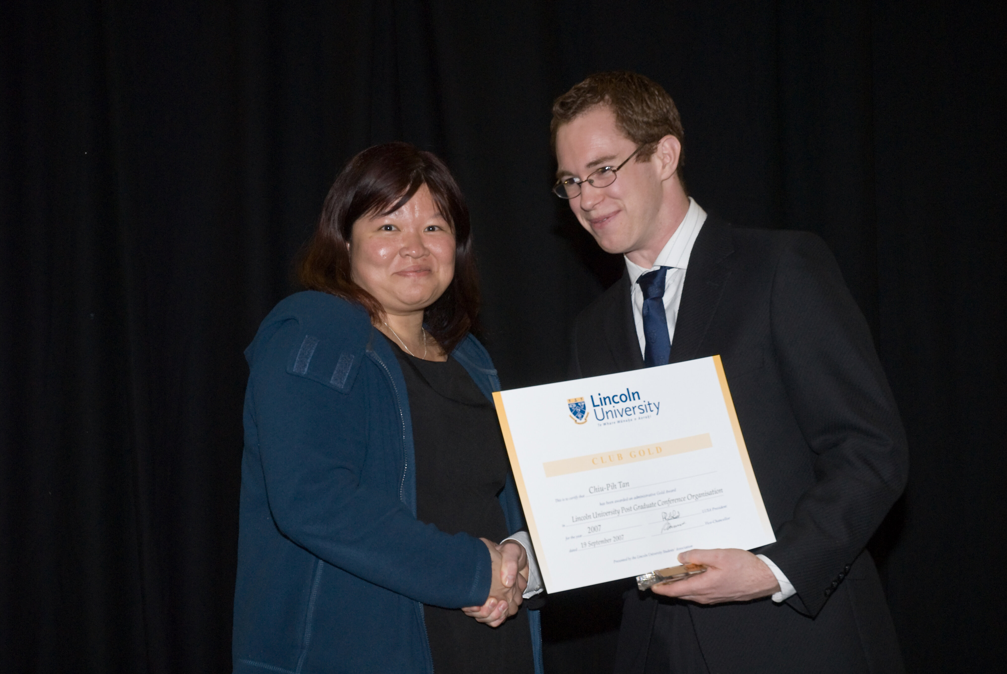 2007 Lincoln University Blues and Golds Award 45