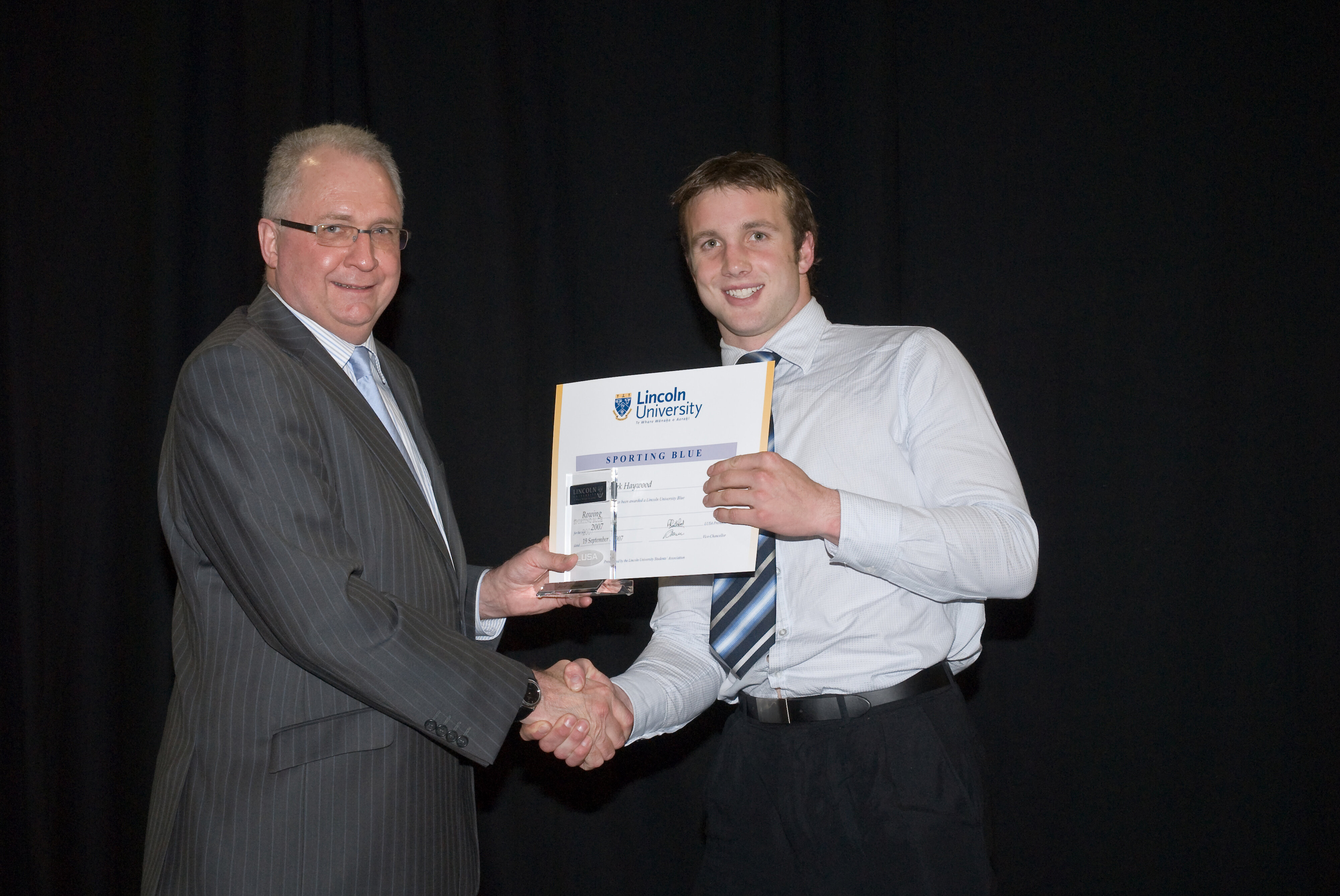 2007 Lincoln University Blues and Golds Award 60