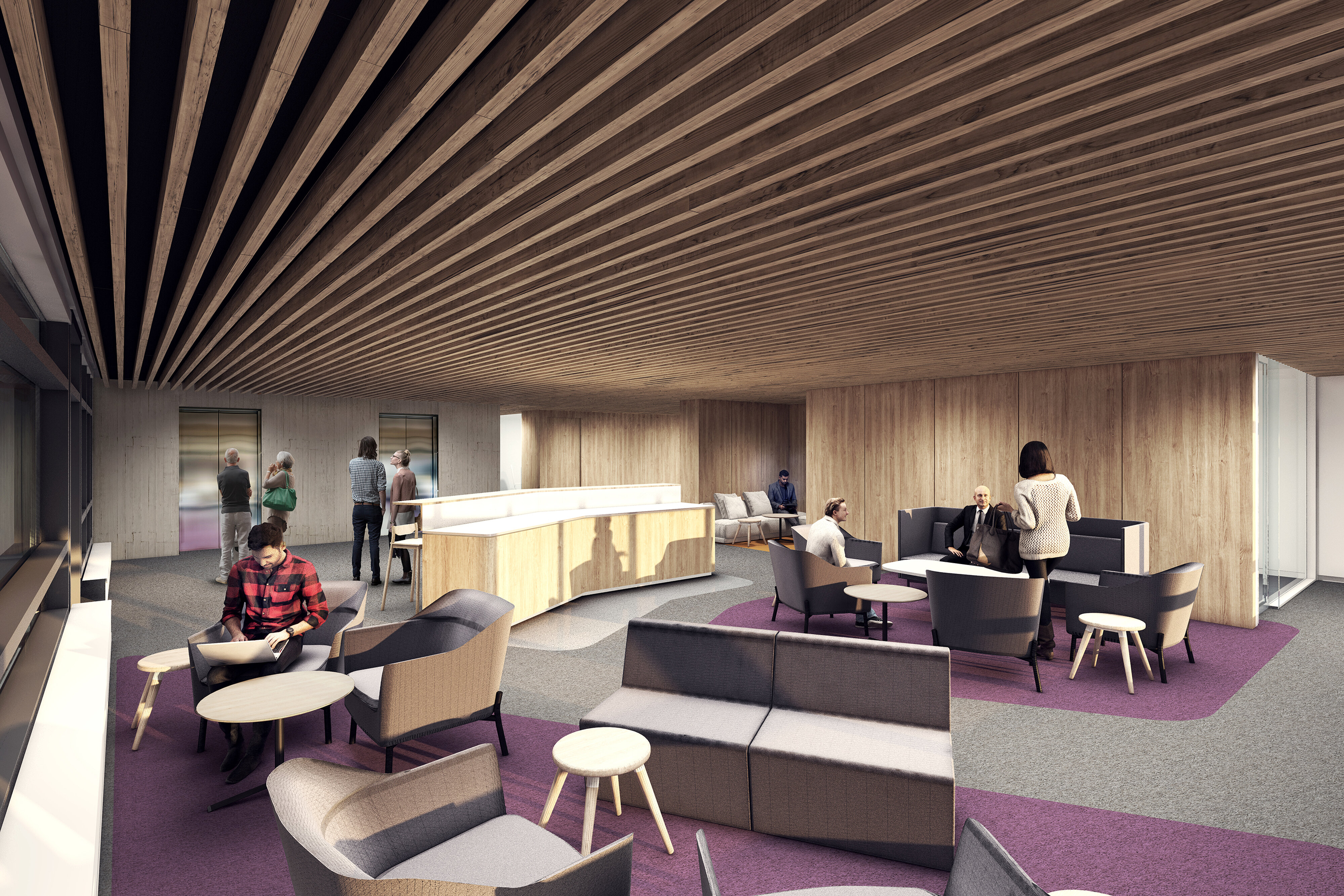 Lincoln Hub Joint Facility Interior Circulation and Collaboration Spaces 2