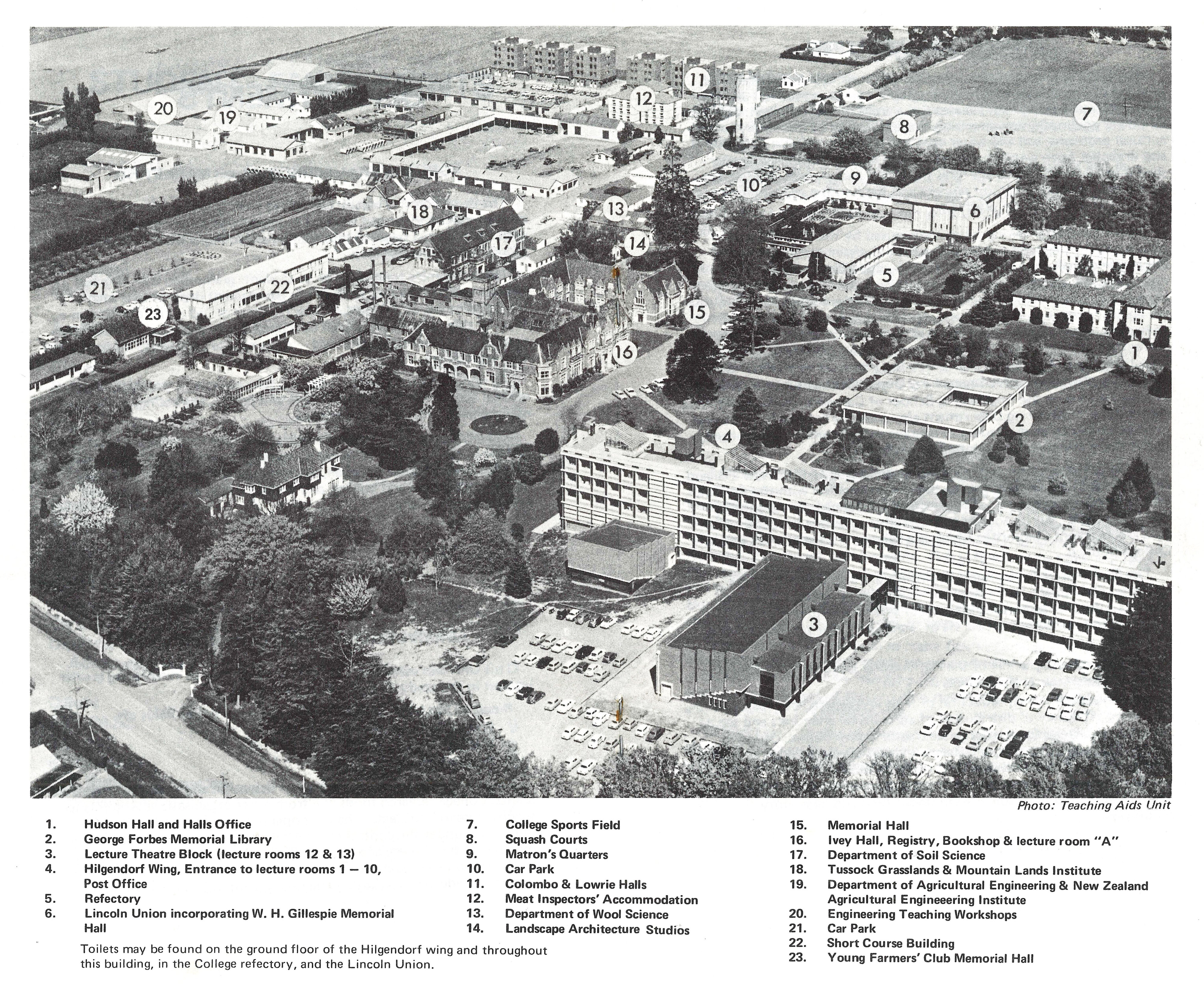 c1967 Campus Map Lincoln College