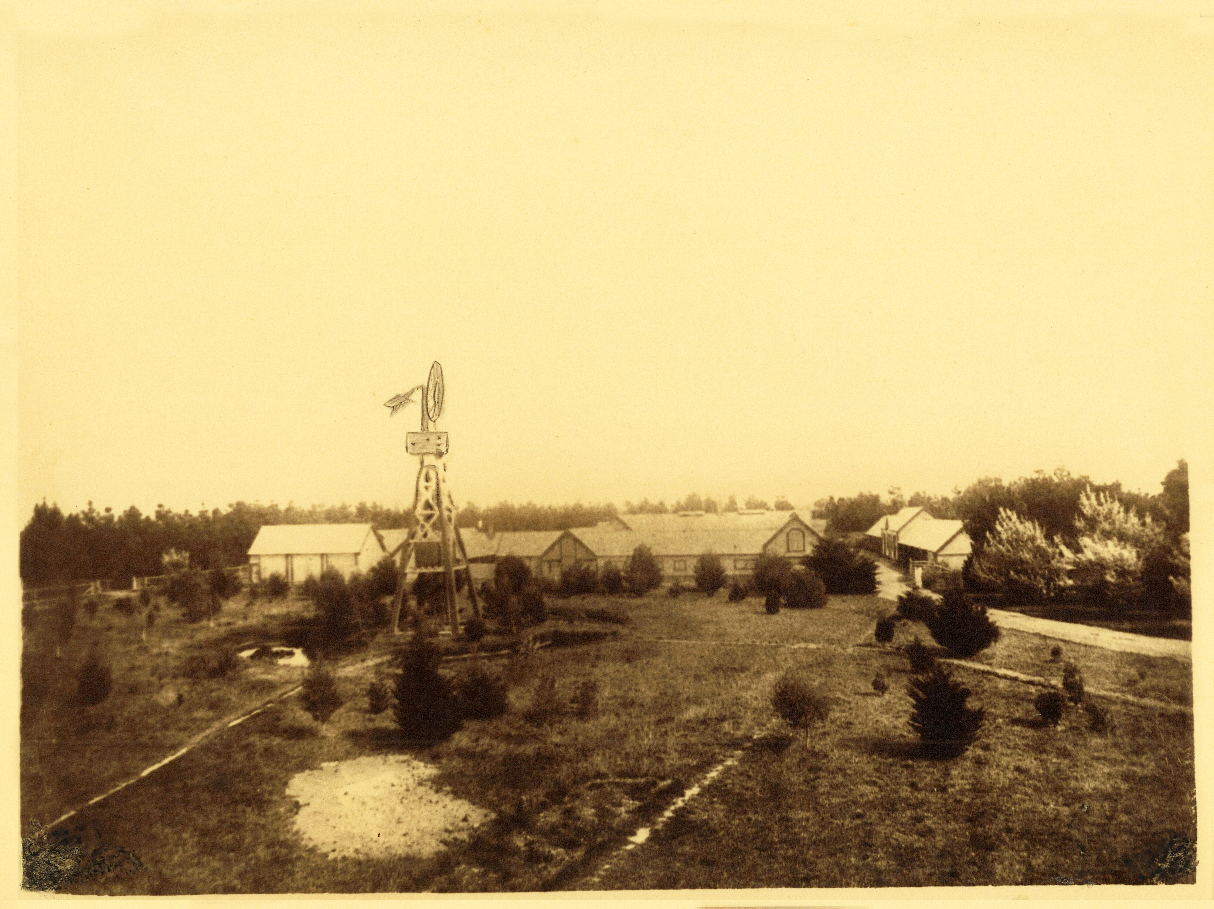 Mill Pond &amp; Farm Buildings 1890