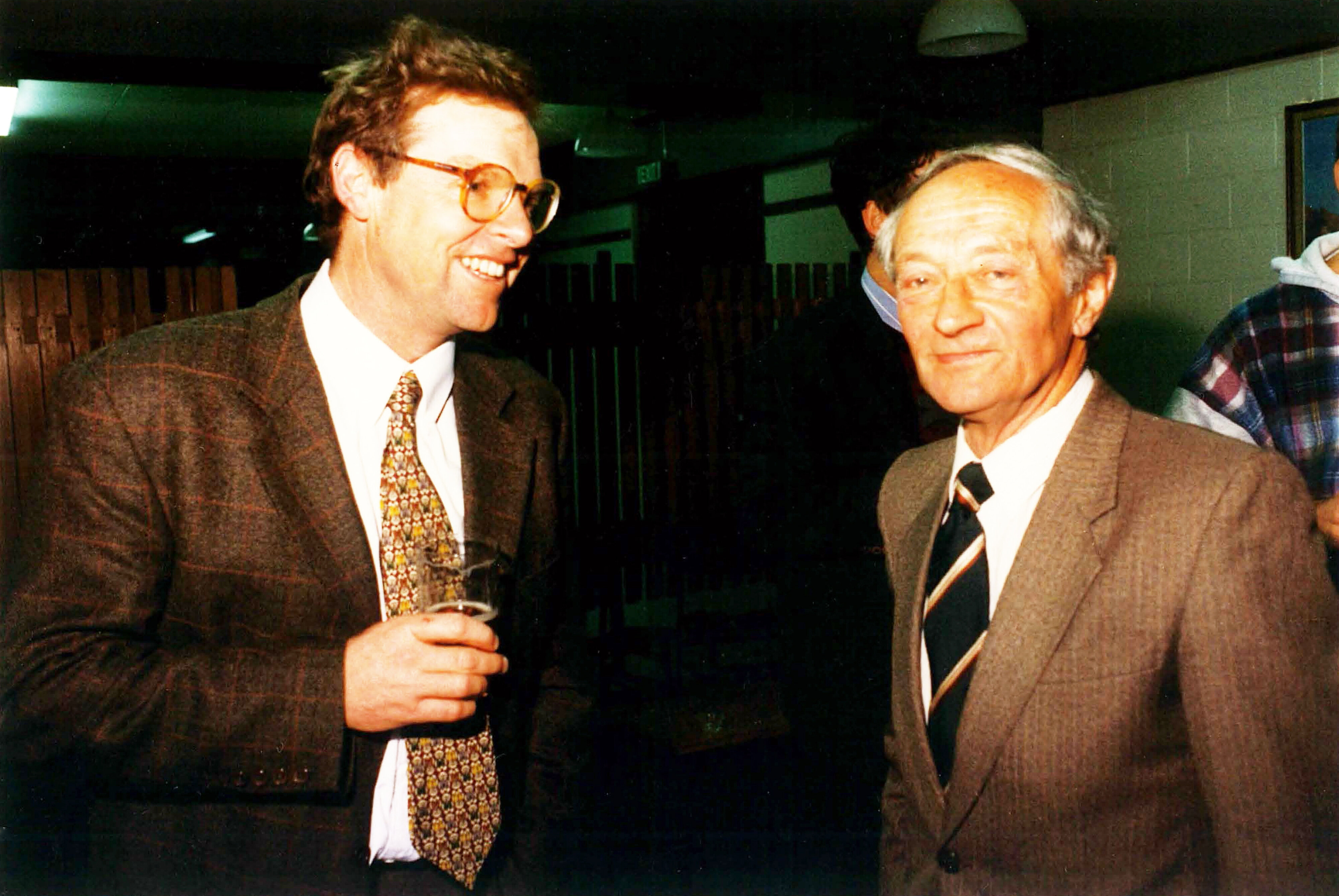 At Bruce Ross Farewell Tony Zwart and Professor Langer