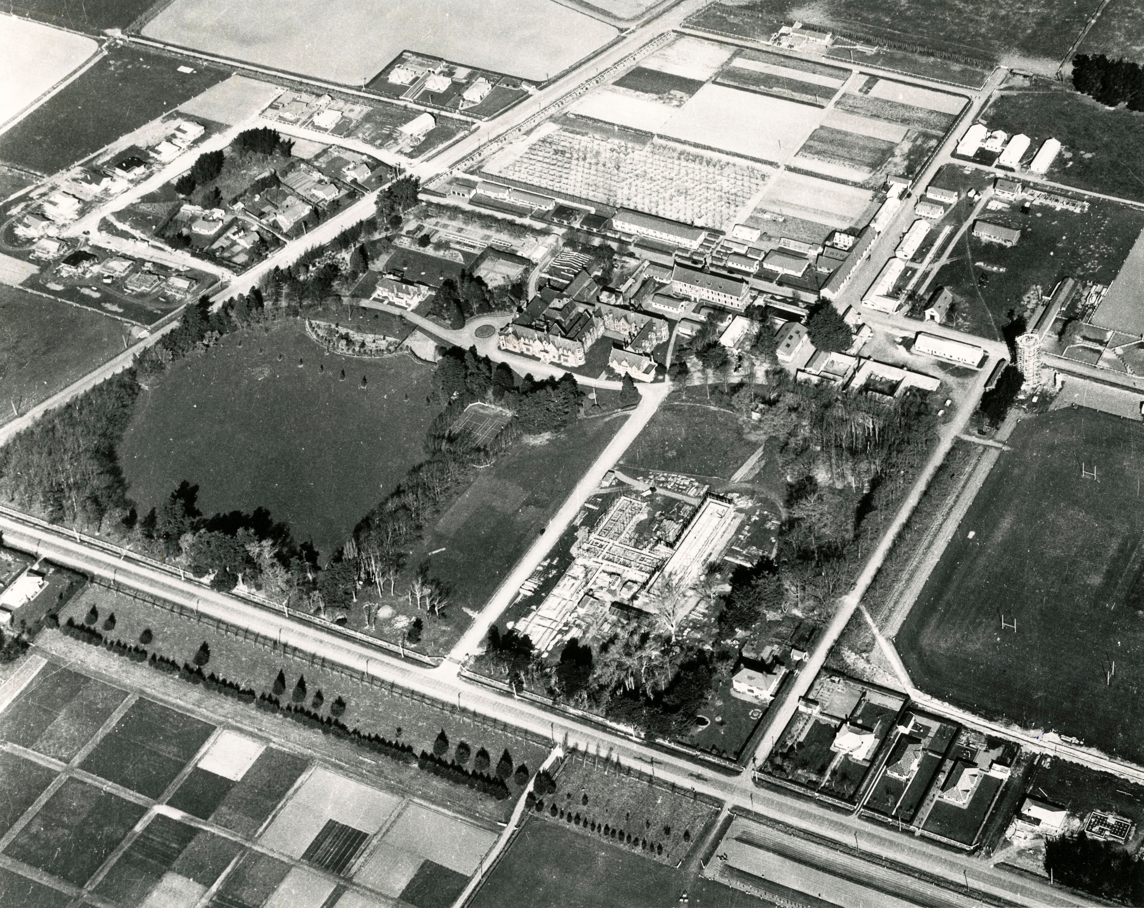Pre1953 Canterbury Agricultural College Aerial View