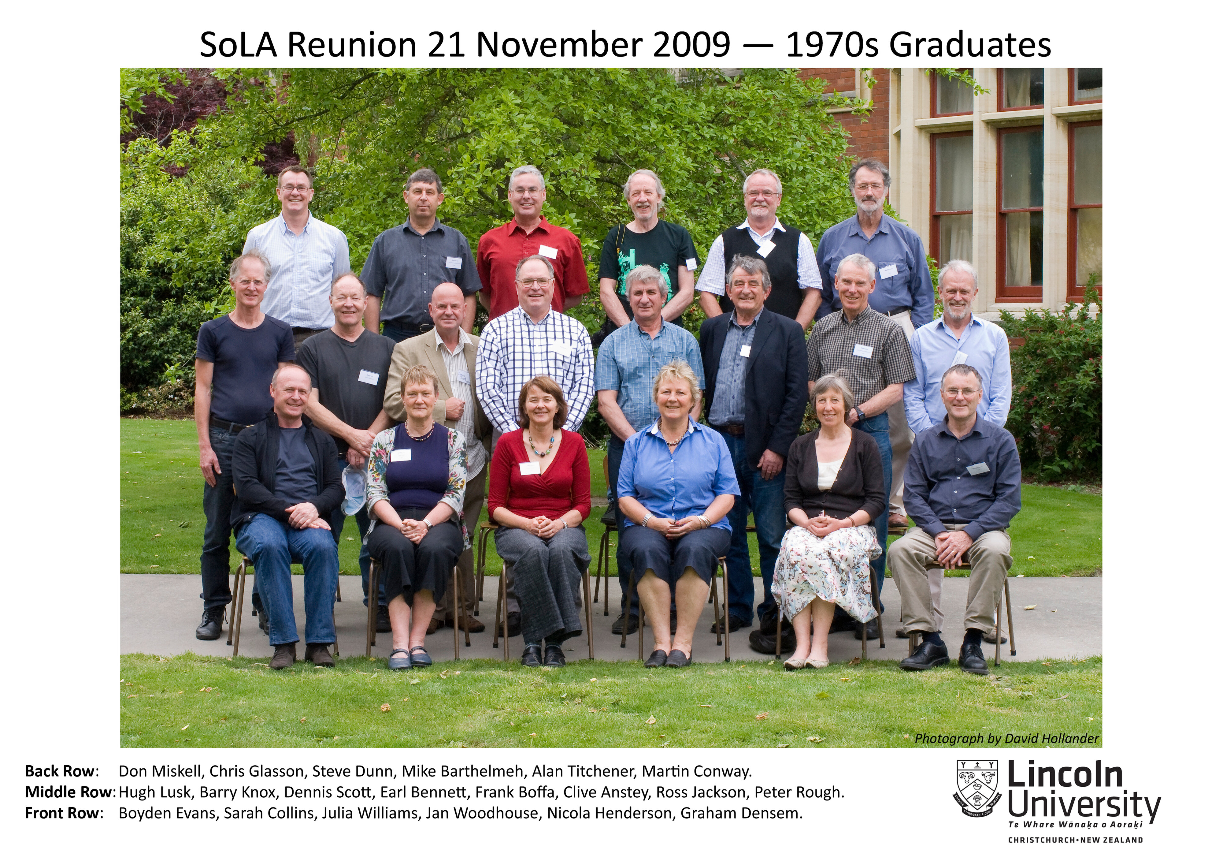 2009 SoLA Reunion - 1970's Graduates