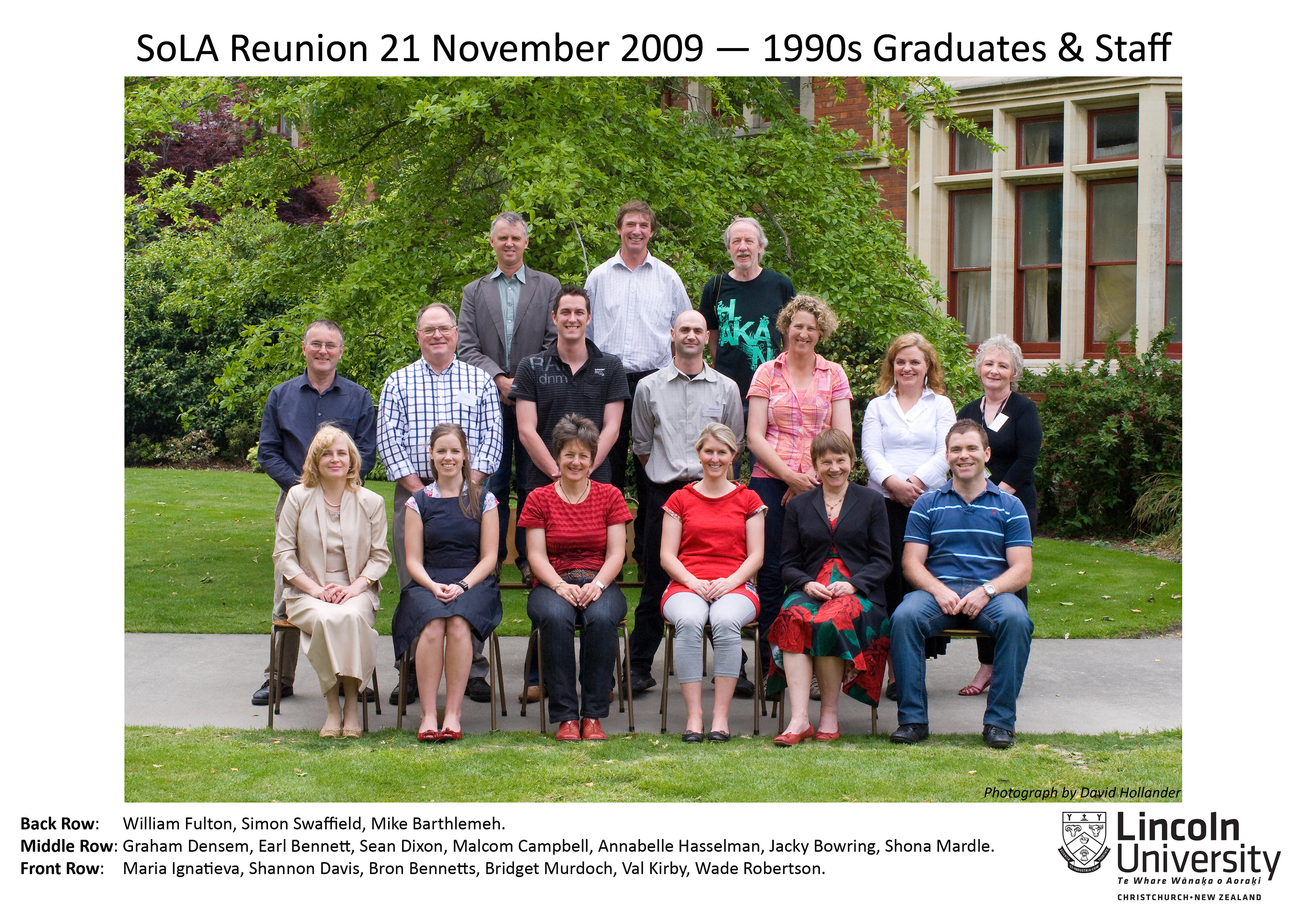 2009 SoLA Reunion  - 1990s Graduates &amp; Staff