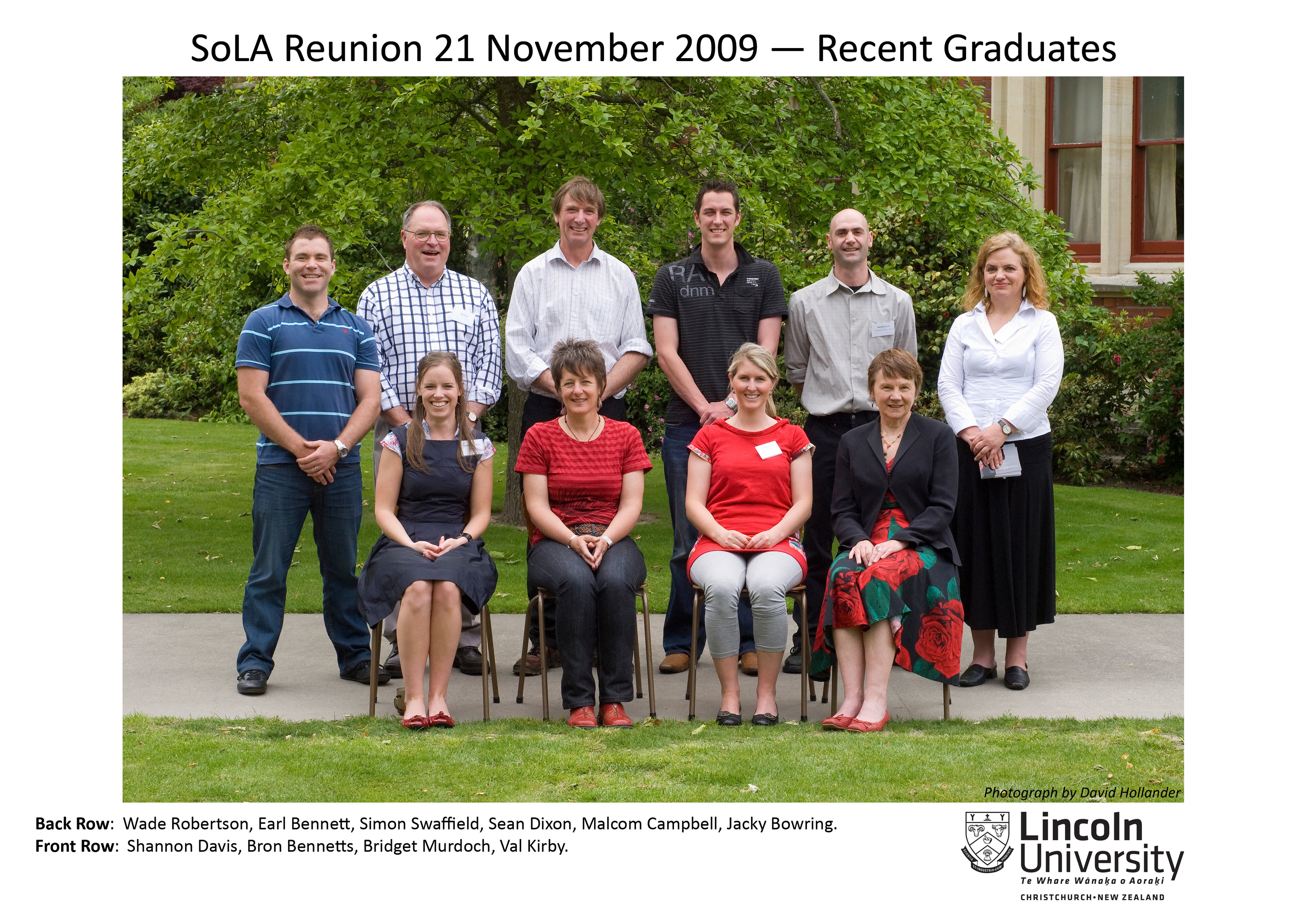 2009 Reunion SoLA Recent Graduates