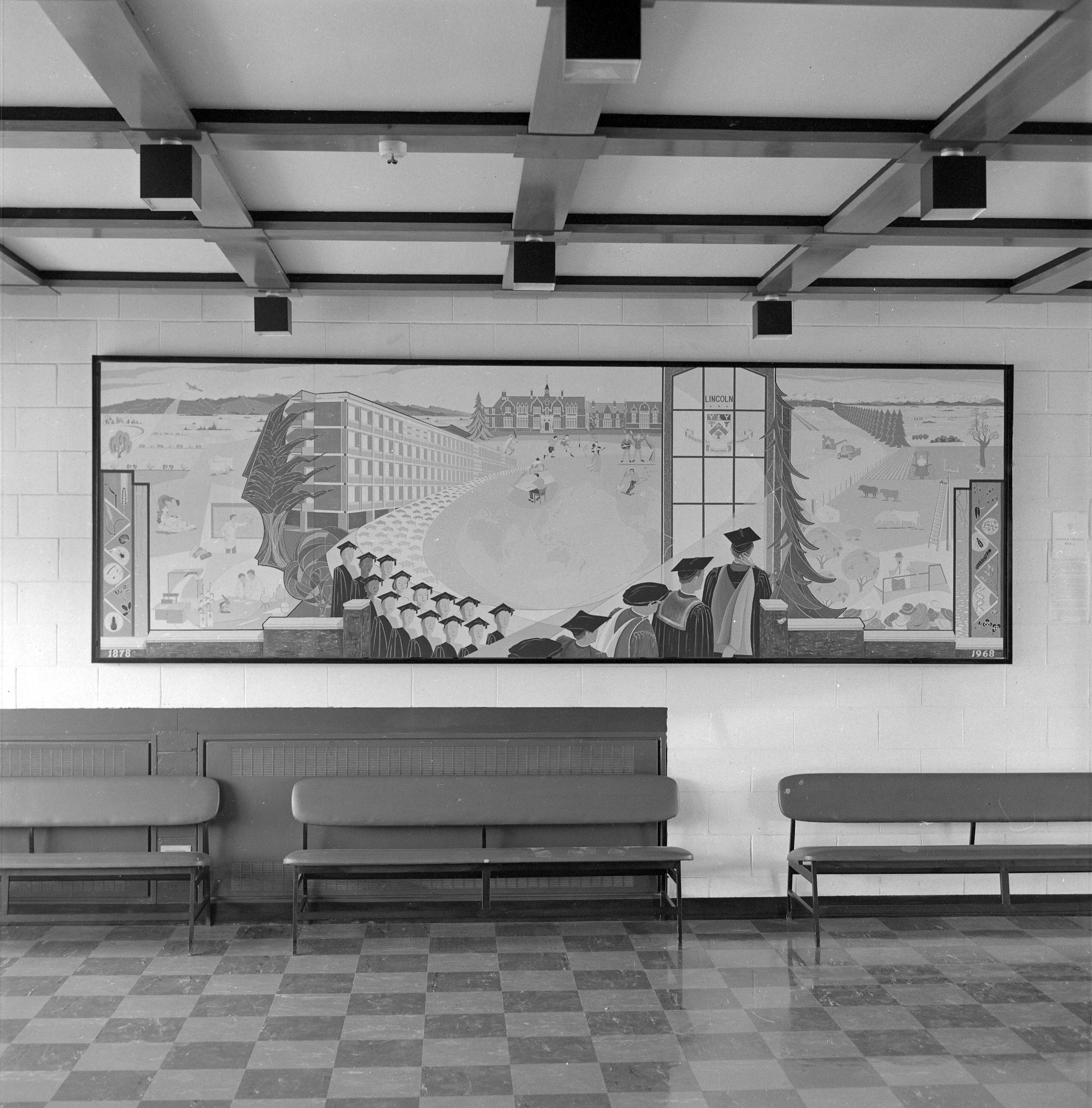 1969 Presentation of mural designed and painted by Lady Burns 4