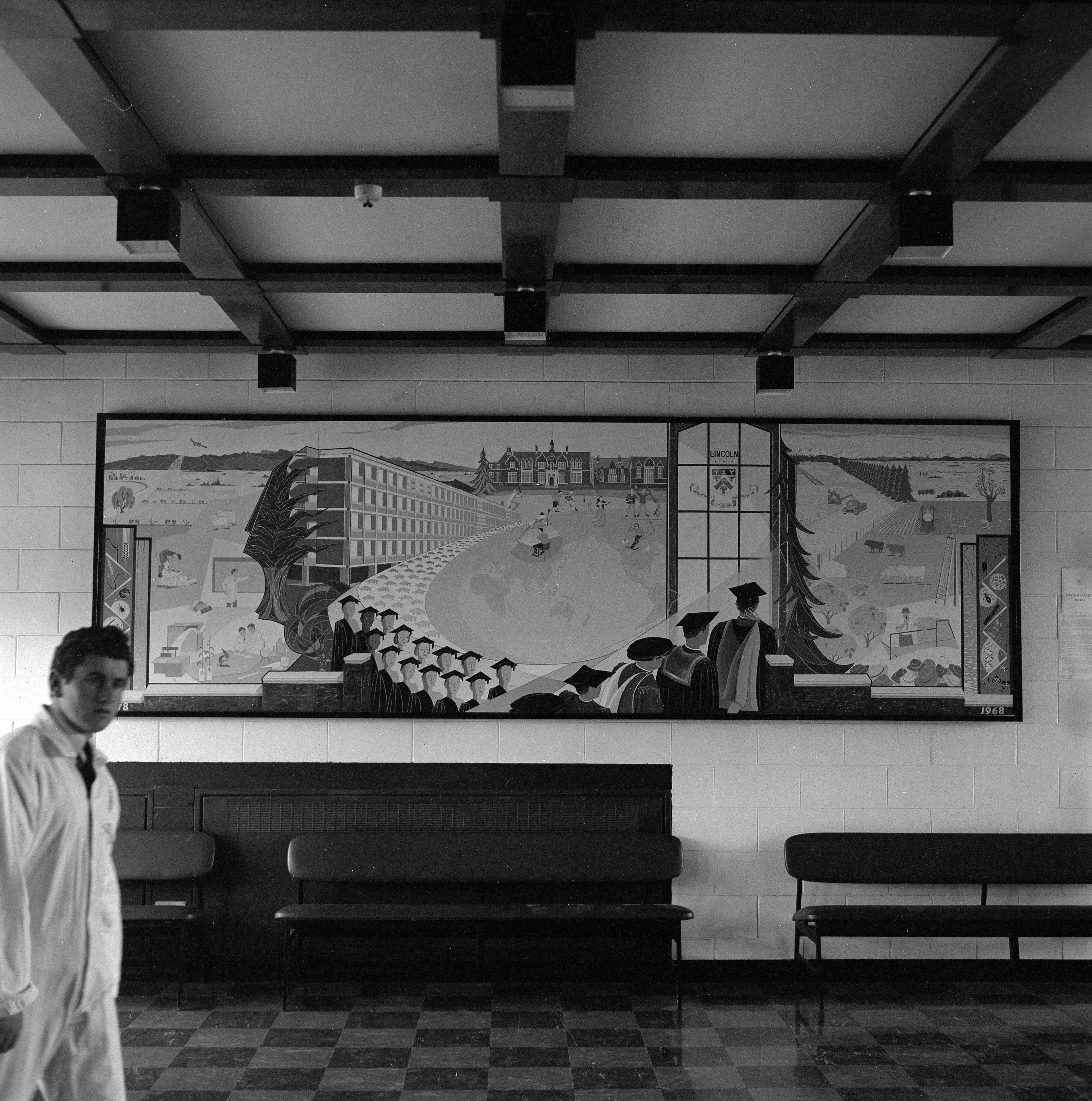 1969 Presentation of mural designed and painted by Lady Burns 3