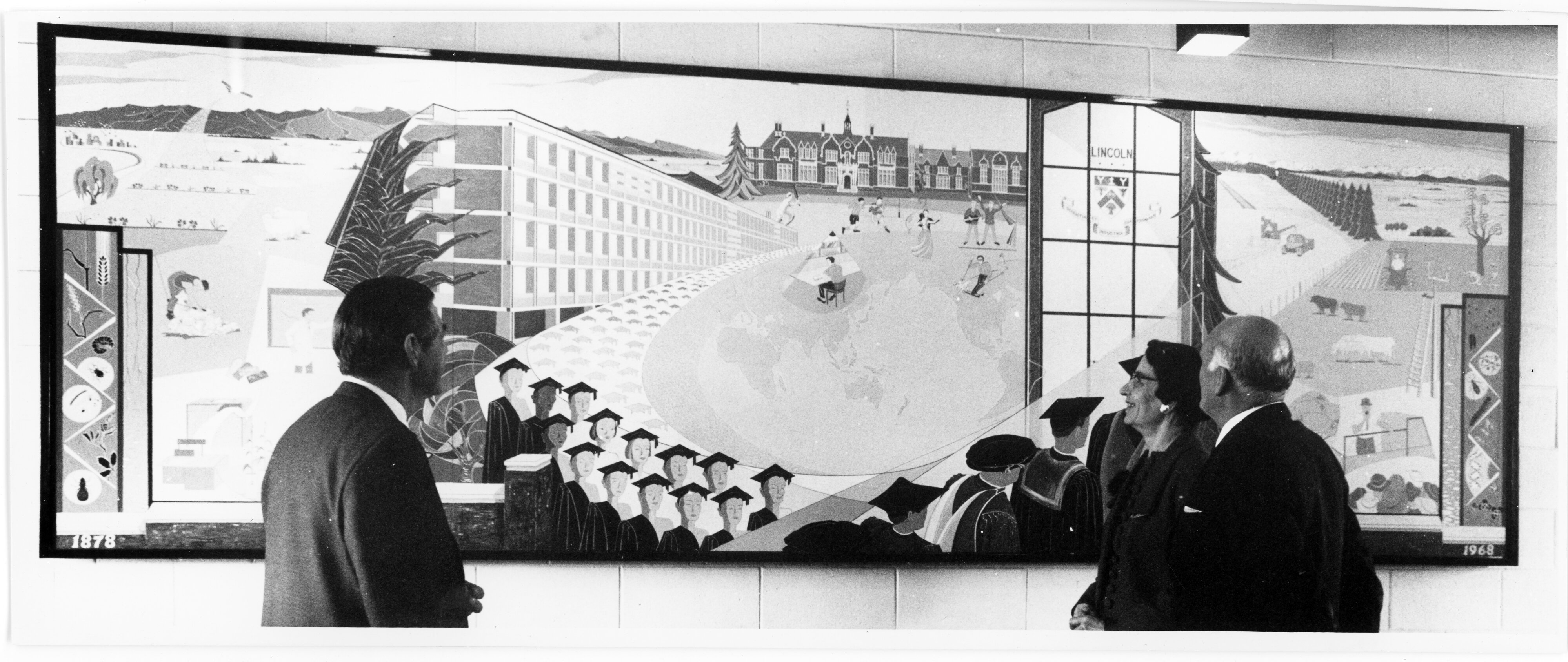 1969 Presentation of mural designed and painted by Lady Burns 13